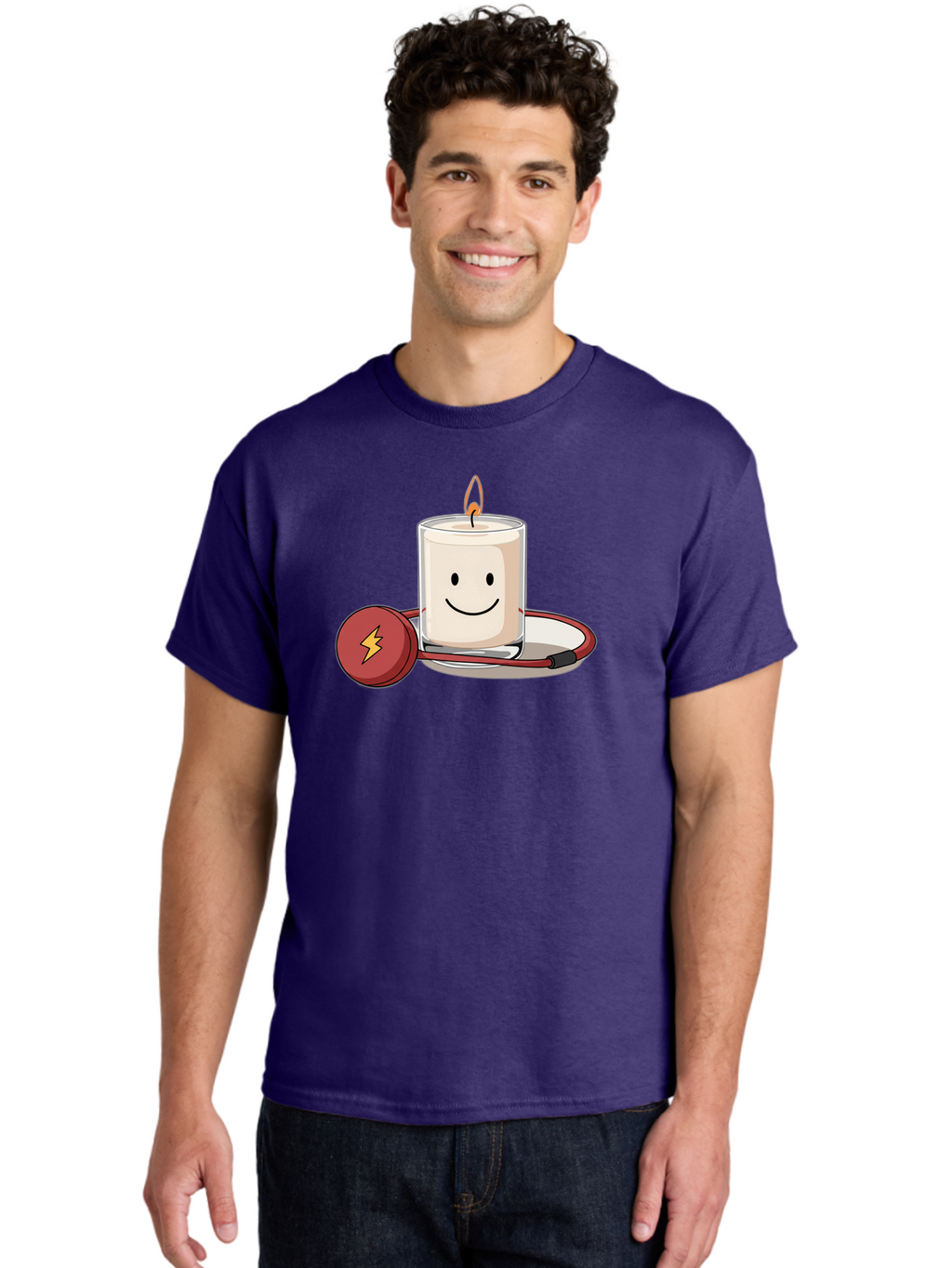 Electric-Candle-1 Men'S Graphic Tee, 100% Cotton, Comfortable Casual Summer Wear, Machine Washable, Vintage Camera, Old Camera, Antique Camera, Black Camera, Classic Photography, Photography Equipment, Nostalgic Device, Film Camera, Camera Art Bah964
