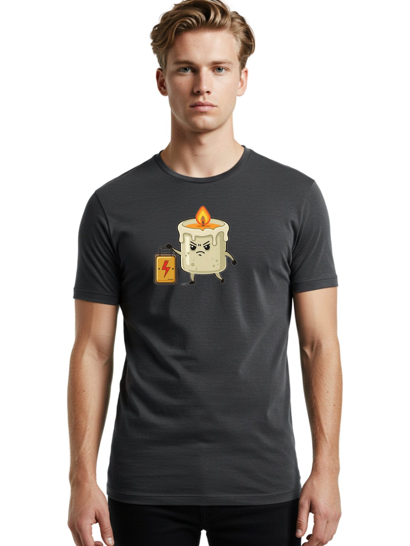 Electric-Candle Men'S Graphic Tee, 100% Cotton, Comfortable Casual Summer Wear, Machine Washable, Vintage Camera, Old Camera, Antique Camera, Black Camera, Classic Photography, Photography Equipment, Nostalgic Device, Film Camera, Camera Art Bah965