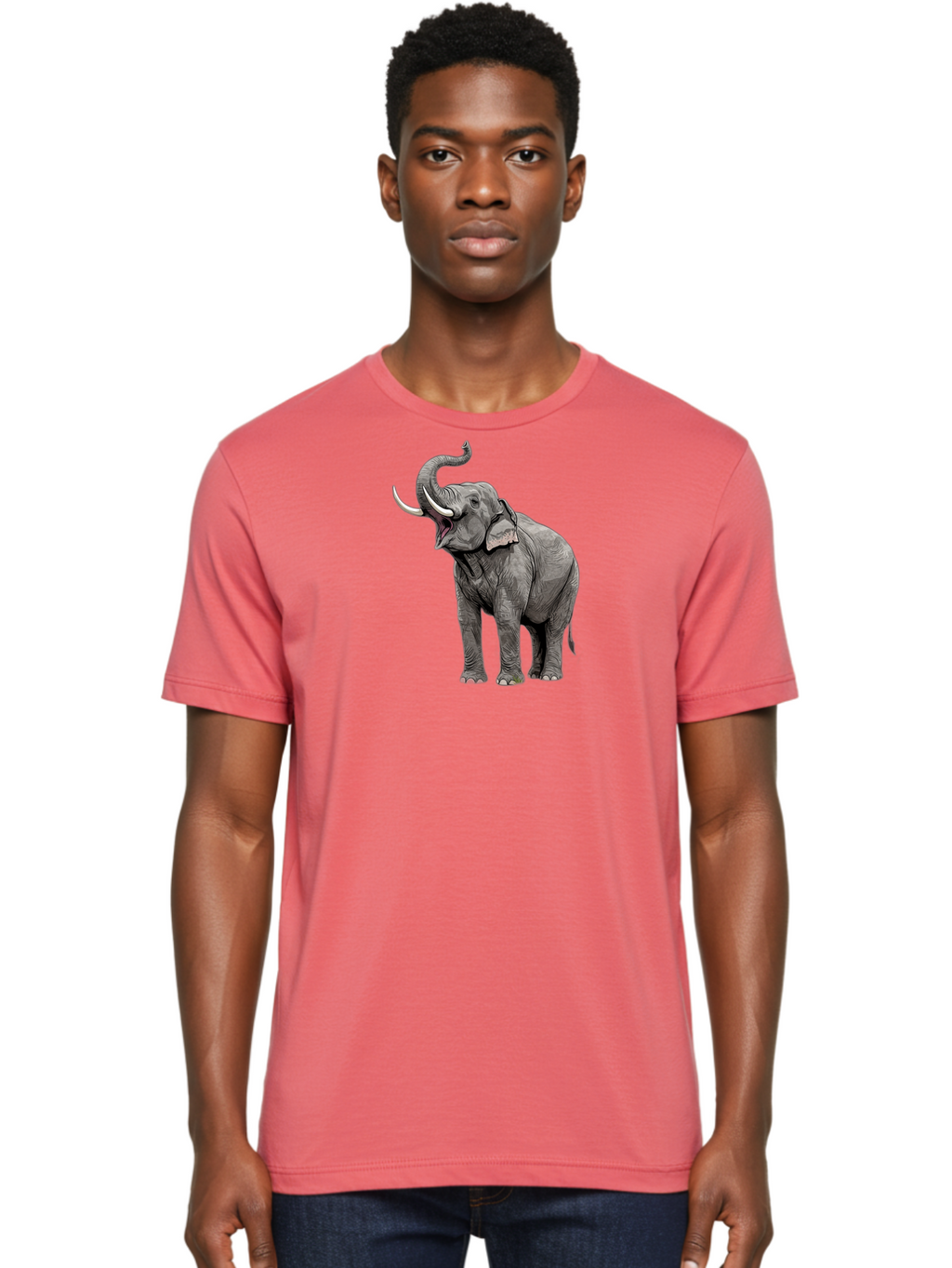 Elephant-1 Men'S Graphic Tee, 100% Cotton, Comfortable Casual Summer Wear, Machine Washable, Vintage Camera, Old Camera, Antique Camera, Black Camera, Classic Photography, Photography Equipment, Nostalgic Device, Film Camera, Camera Art Bah966