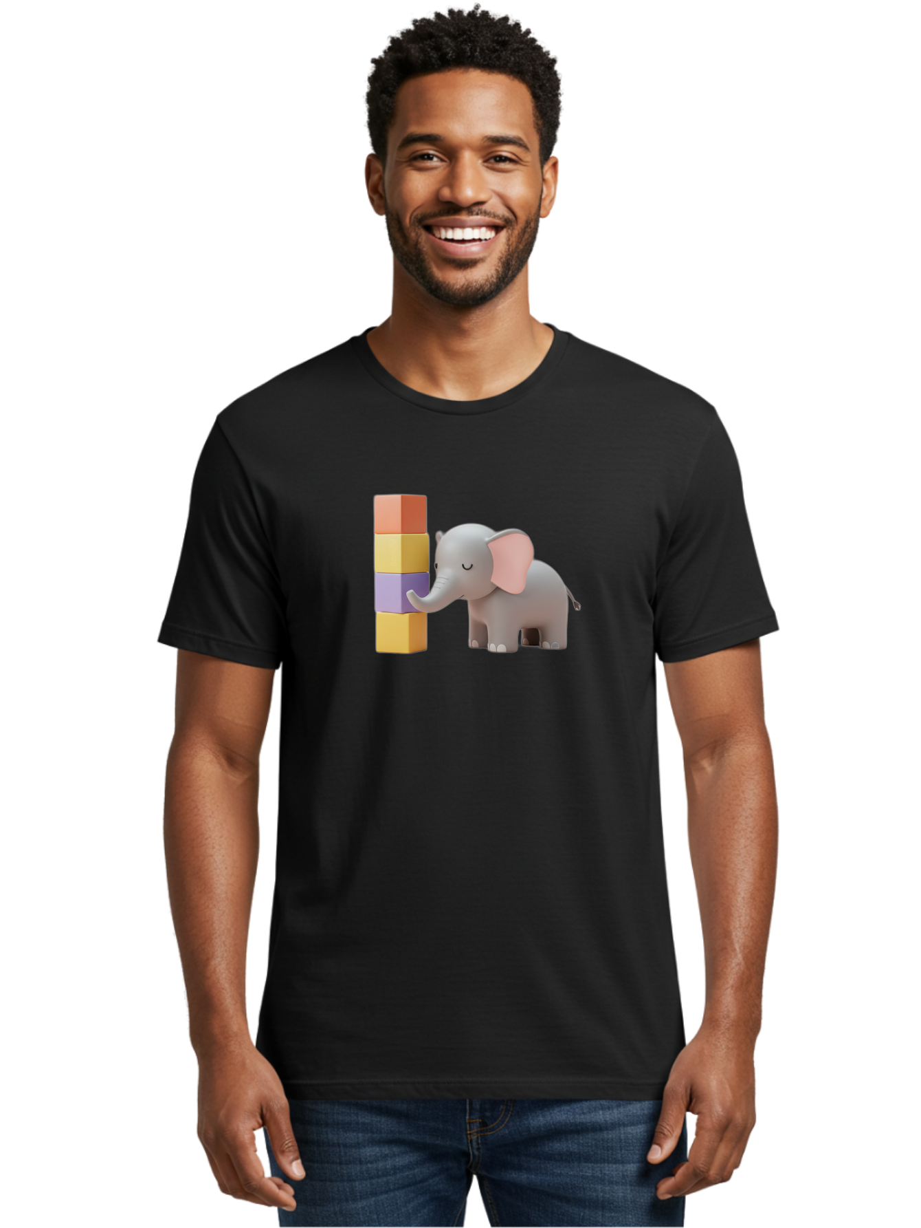 Elephant-And-Blocks Men'S Graphic Tee, 100% Cotton, Comfortable Casual Summer Wear, Machine Washable, Vintage Camera, Old Camera, Antique Camera, Black Camera, Classic Photography, Photography Equipment, Nostalgic Device, Film Camera, Bah967