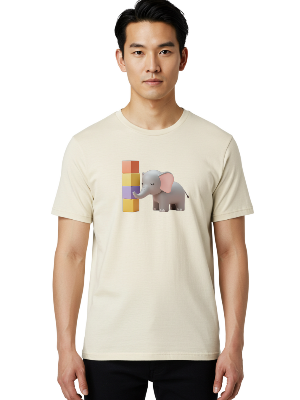Elephant-And-Blocks Men'S Graphic Tee, 100% Cotton, Comfortable Casual Summer Wear, Machine Washable, Vintage Camera, Old Camera, Antique Camera, Black Camera, Classic Photography, Photography Equipment, Nostalgic Device, Film Camera, Bah967
