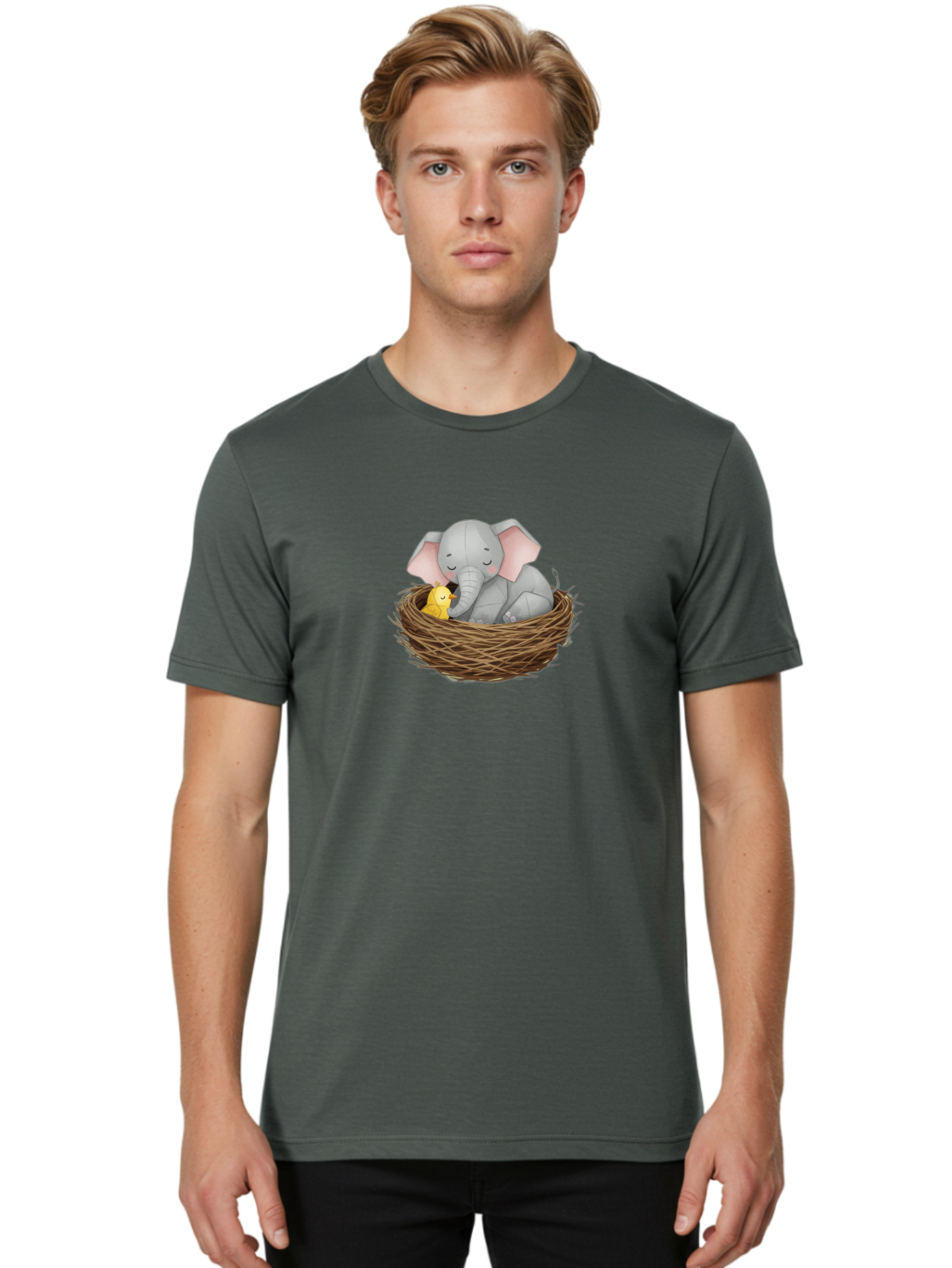 Elephant-And-Chick Men'S Graphic Tee, 100% Cotton, Comfortable Casual Summer Wear, Machine Washable, Vintage Camera, Old Camera, Antique Camera, Black Camera, Classic Photography, Photography Equipment, Nostalgic Device, Film Camera, Bah968