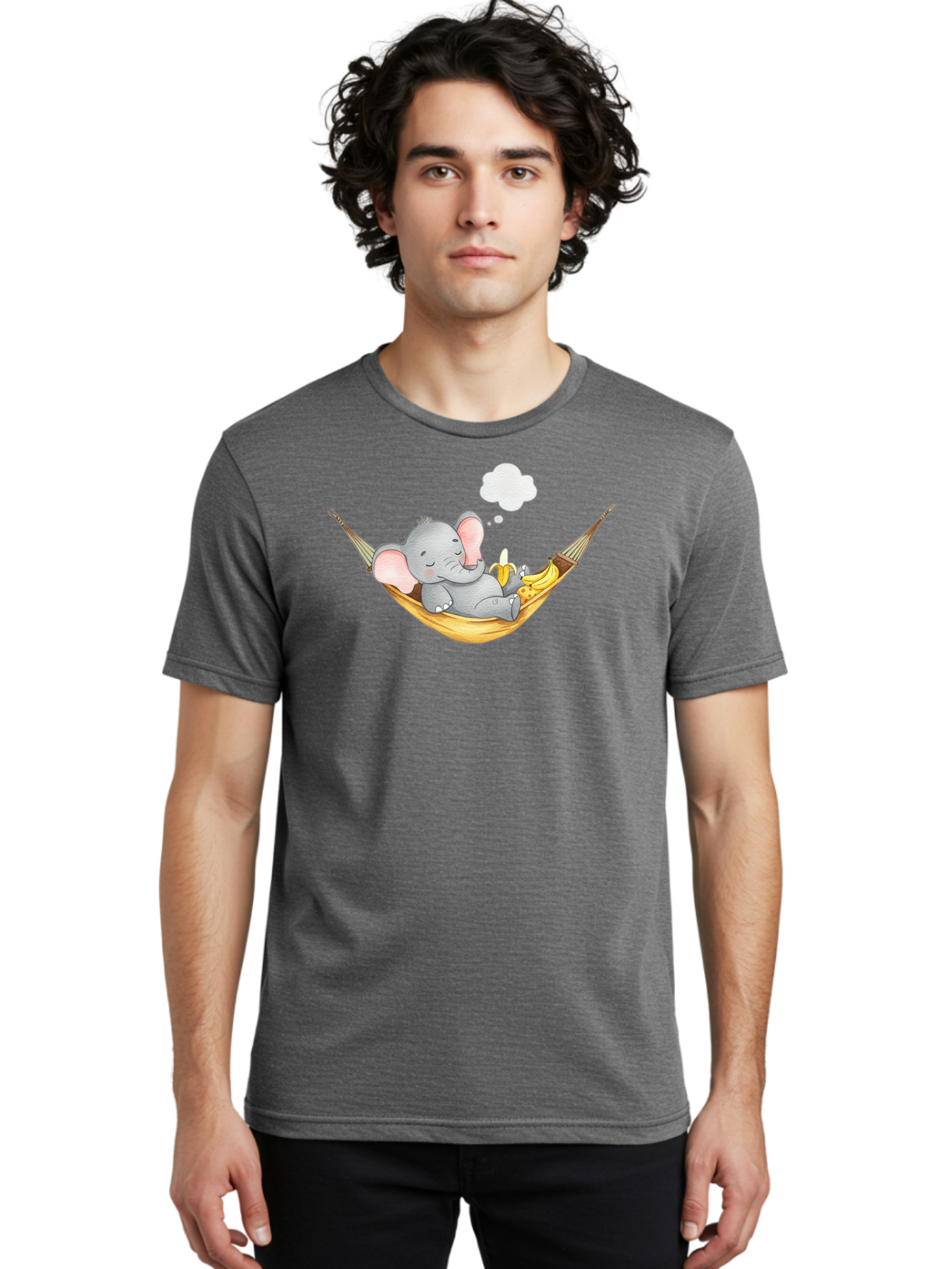 Elephant-In-Hammock Men'S Graphic Tee, 100% Cotton, Comfortable Casual Summer Wear, Machine Washable, Vintage Camera, Old Camera, Antique Camera, Black Camera, Classic Photography, Photography Equipment, Nostalgic Device, Film Camera, Bah969