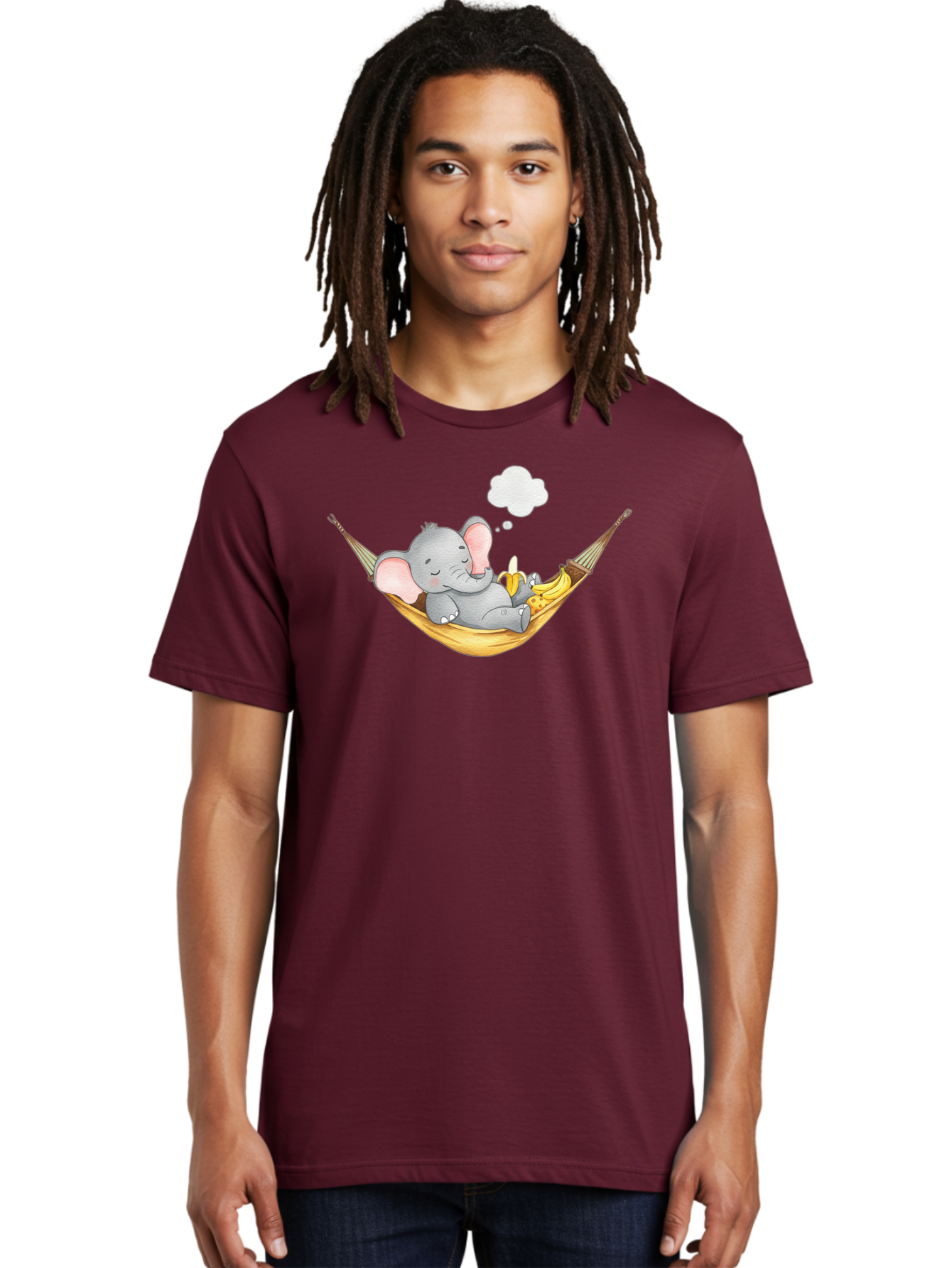 Elephant-In-Hammock Men'S Graphic Tee, 100% Cotton, Comfortable Casual Summer Wear, Machine Washable, Vintage Camera, Old Camera, Antique Camera, Black Camera, Classic Photography, Photography Equipment, Nostalgic Device, Film Camera, Bah969
