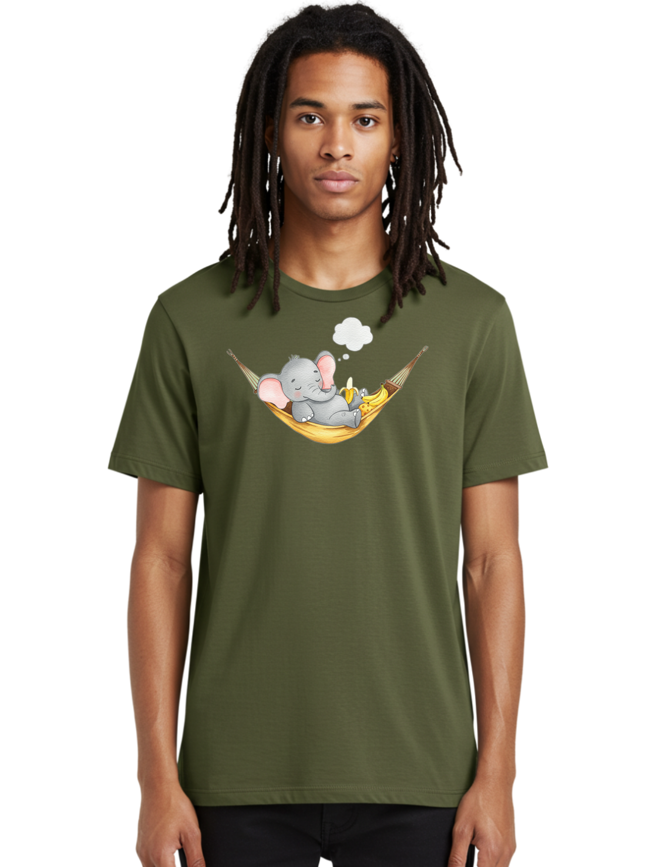 Elephant-In-Hammock Men'S Graphic Tee, 100% Cotton, Comfortable Casual Summer Wear, Machine Washable, Vintage Camera, Old Camera, Antique Camera, Black Camera, Classic Photography, Photography Equipment, Nostalgic Device, Film Camera, Bah969