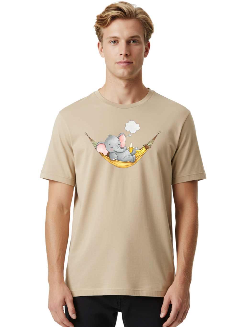 Elephant-In-Hammock Men'S Graphic Tee, 100% Cotton, Comfortable Casual Summer Wear, Machine Washable, Vintage Camera, Old Camera, Antique Camera, Black Camera, Classic Photography, Photography Equipment, Nostalgic Device, Film Camera, Bah969