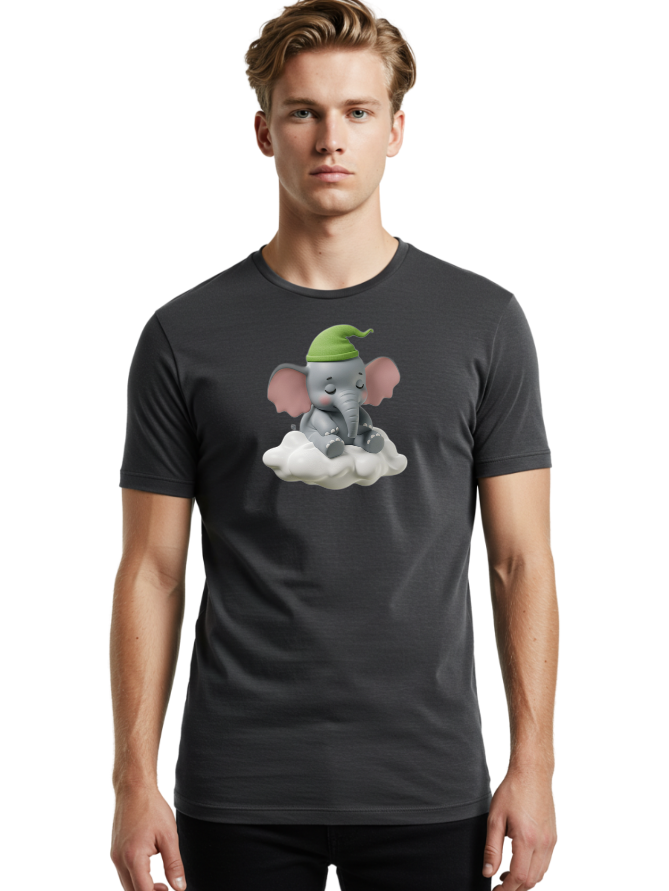 Elephant-On-Cloud Men'S Graphic Tee, 100% Cotton, Comfortable Casual Summer Wear, Machine Washable, Vintage Camera, Old Camera, Antique Camera, Black Camera, Classic Photography, Photography Equipment, Nostalgic Device, Film Camera, Camera Art Bah970