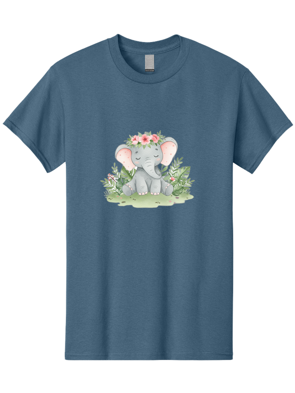 Elephant-With-Floral-Crown Men'S Graphic Tee, 100% Cotton, Comfortable Casual Summer Wear, Machine Washable, Vintage Camera, Old Camera, Antique Camera, Black Camera, Classic Photography, Photography Equipment, Nostalgic Device, Film Camera, Bah972