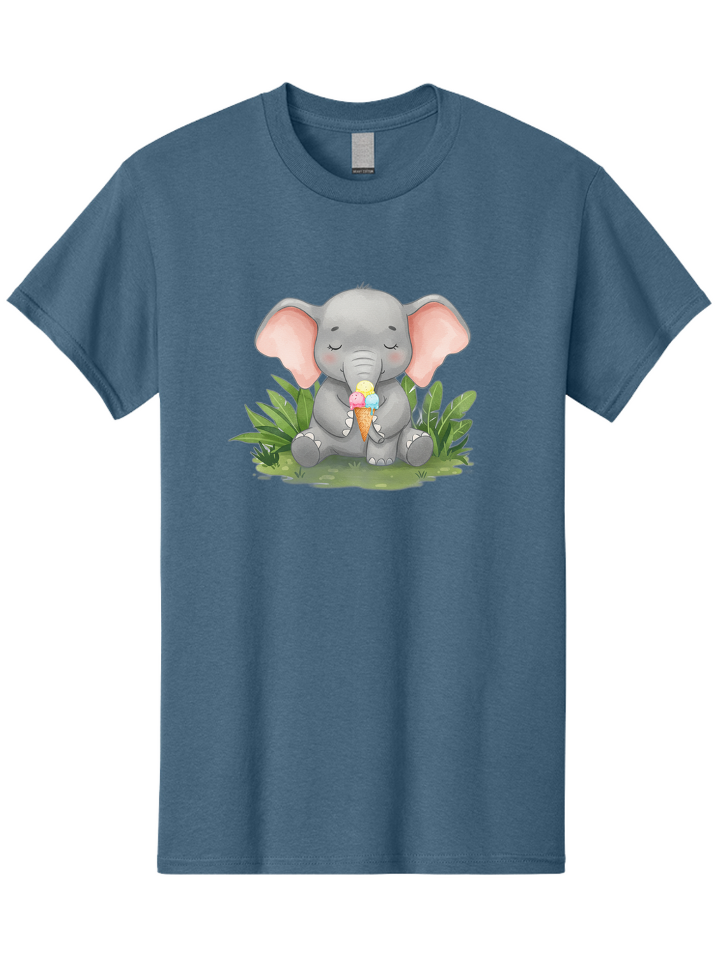 Elephant-With-Ice-Cream Men'S Graphic Tee, 100% Cotton, Comfortable Casual Summer Wear, Machine Washable, Vintage Camera, Old Camera, Antique Camera, Black Camera, Classic Photography, Photography Equipment, Nostalgic Device, Film Camera, Bah973