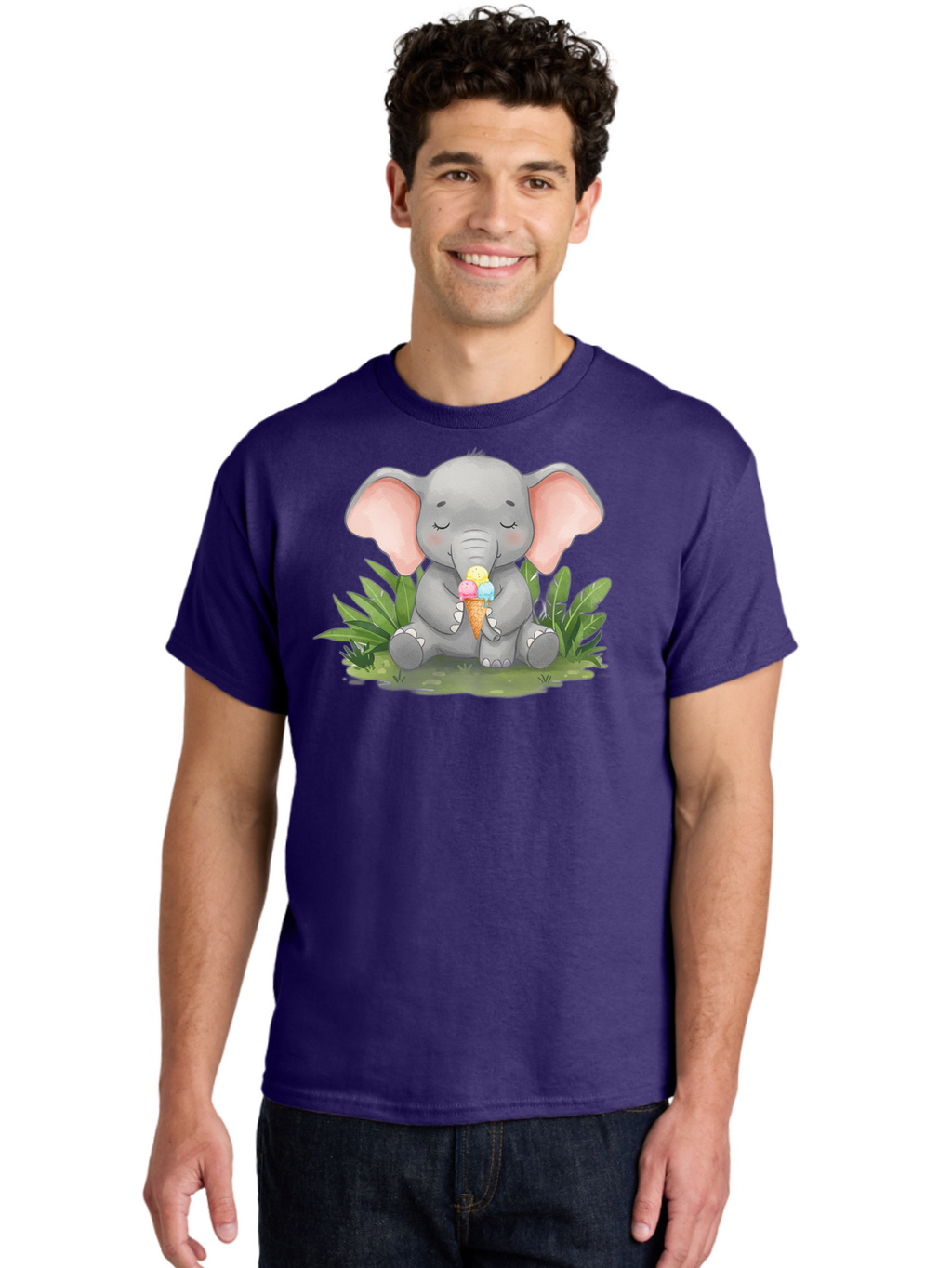 Elephant-With-Ice-Cream Men'S Graphic Tee, 100% Cotton, Comfortable Casual Summer Wear, Machine Washable, Vintage Camera, Old Camera, Antique Camera, Black Camera, Classic Photography, Photography Equipment, Nostalgic Device, Film Camera, Bah973