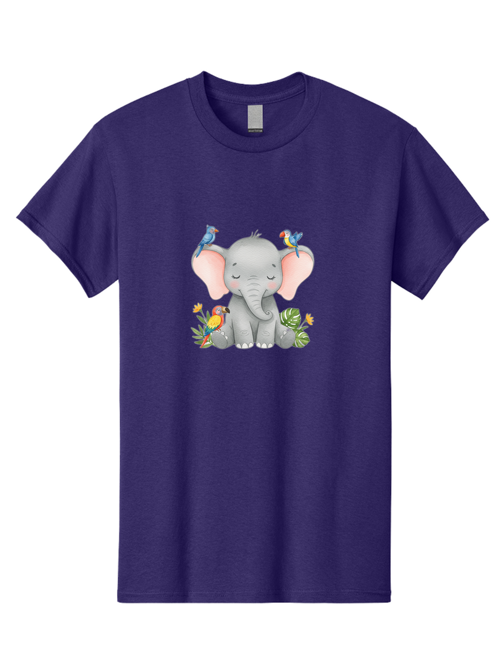 Elephant-With-Parrots Men'S Graphic Tee, 100% Cotton, Comfortable Casual Summer Wear, Machine Washable, Vintage Camera, Old Camera, Antique Camera, Black Camera, Classic Photography, Photography Equipment, Nostalgic Device, Film Camera, Bah974