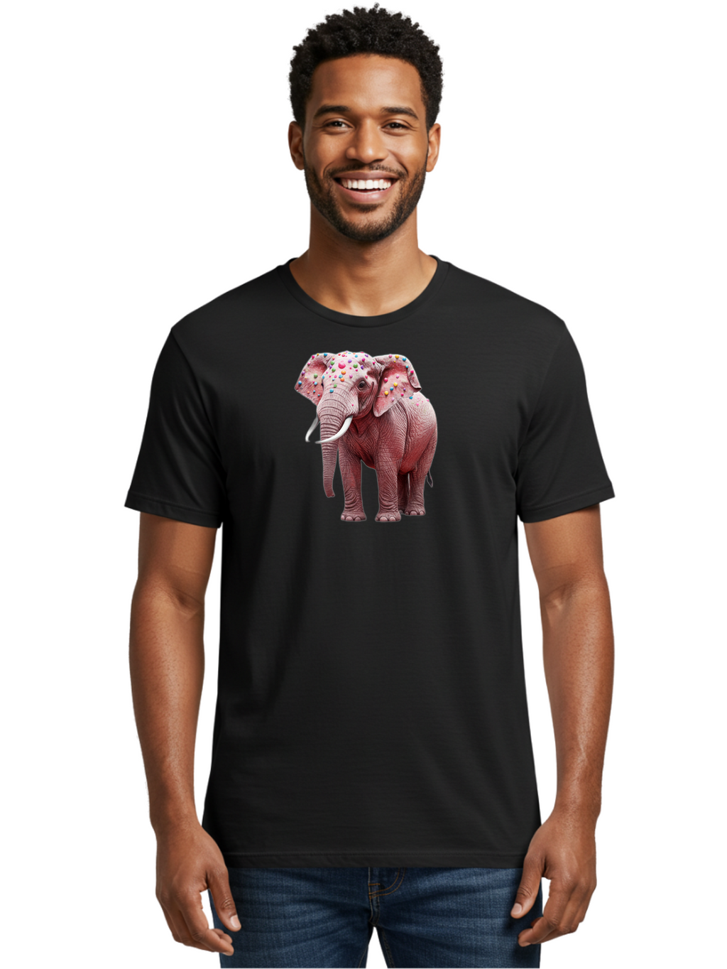 Elephant-With-Sprinkles Men'S Graphic Tee, 100% Cotton, Comfortable Casual Summer Wear, Machine Washable, Vintage Camera, Old Camera, Antique Camera, Black Camera, Classic Photography, Photography Equipment, Nostalgic Device, Film Camera, Bah975