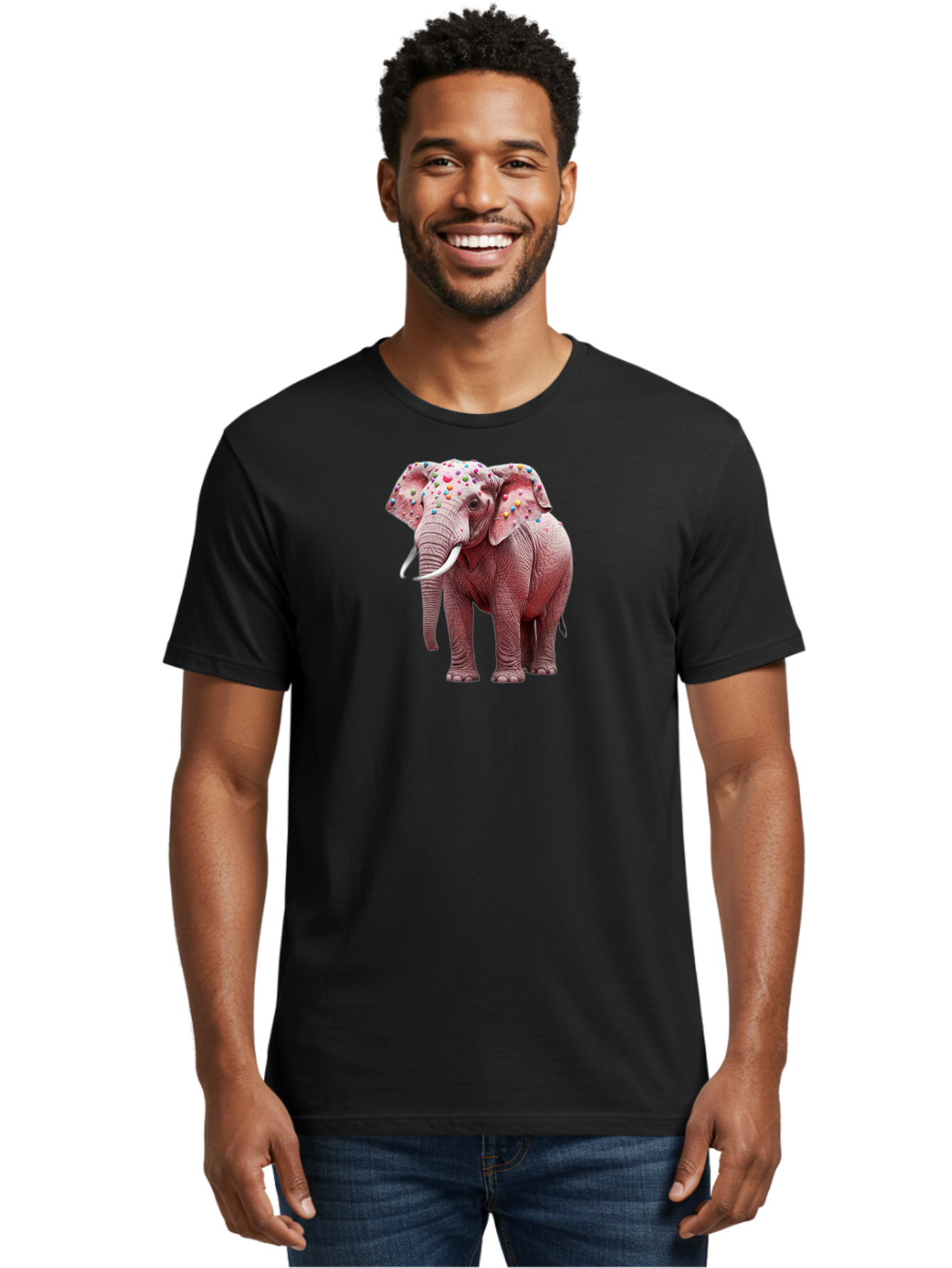 Elephant-With-Sprinkles Men'S Graphic Tee, 100% Cotton, Comfortable Casual Summer Wear, Machine Washable, Vintage Camera, Old Camera, Antique Camera, Black Camera, Classic Photography, Photography Equipment, Nostalgic Device, Film Camera, Bah975