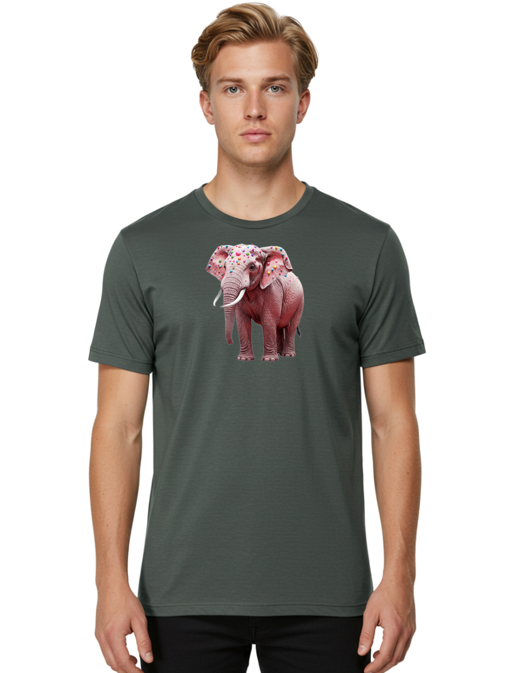 Elephant-With-Sprinkles Men'S Graphic Tee, 100% Cotton, Comfortable Casual Summer Wear, Machine Washable, Vintage Camera, Old Camera, Antique Camera, Black Camera, Classic Photography, Photography Equipment, Nostalgic Device, Film Camera, Bah975