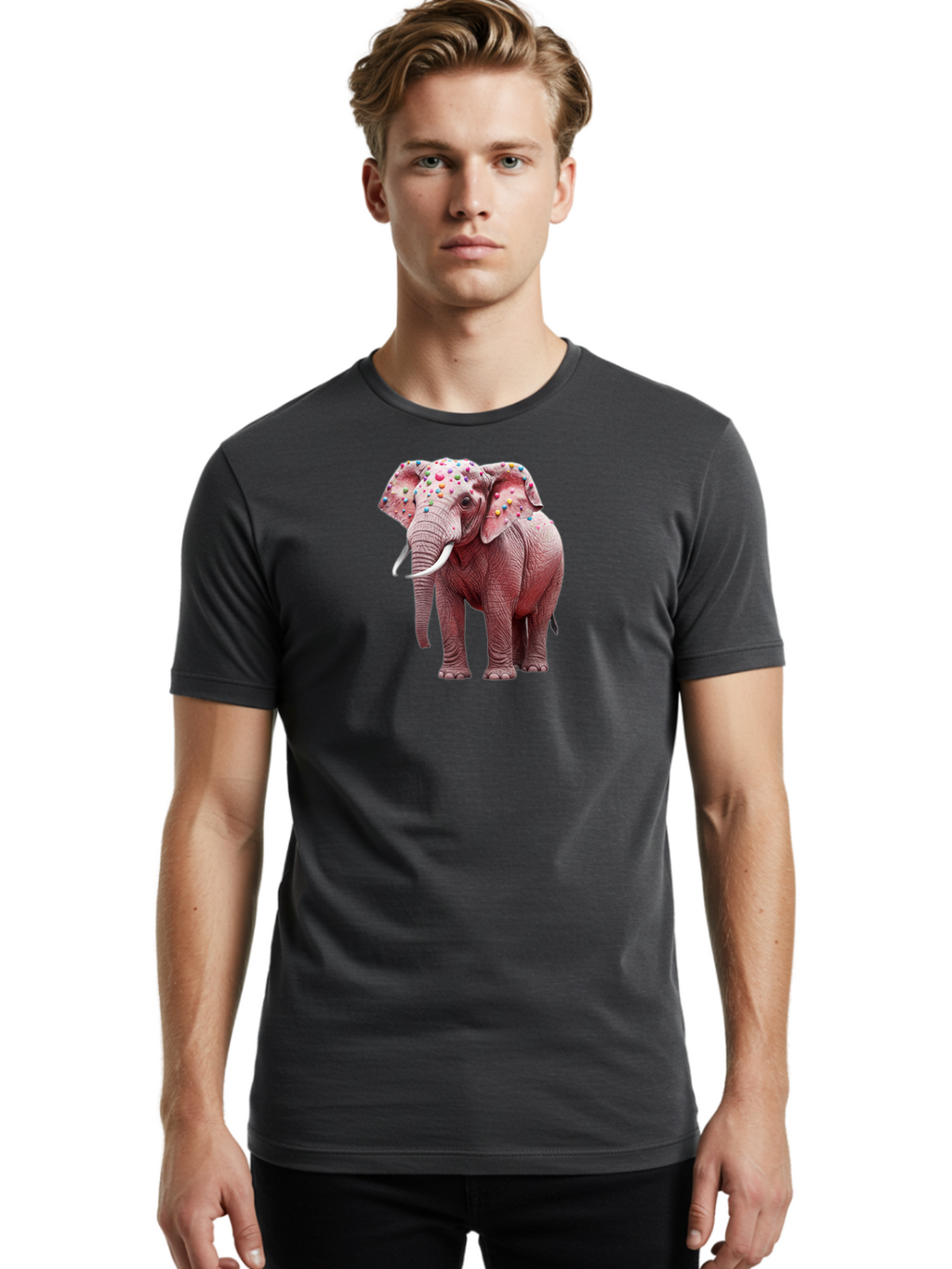 Elephant-With-Sprinkles Men'S Graphic Tee, 100% Cotton, Comfortable Casual Summer Wear, Machine Washable, Vintage Camera, Old Camera, Antique Camera, Black Camera, Classic Photography, Photography Equipment, Nostalgic Device, Film Camera, Bah975