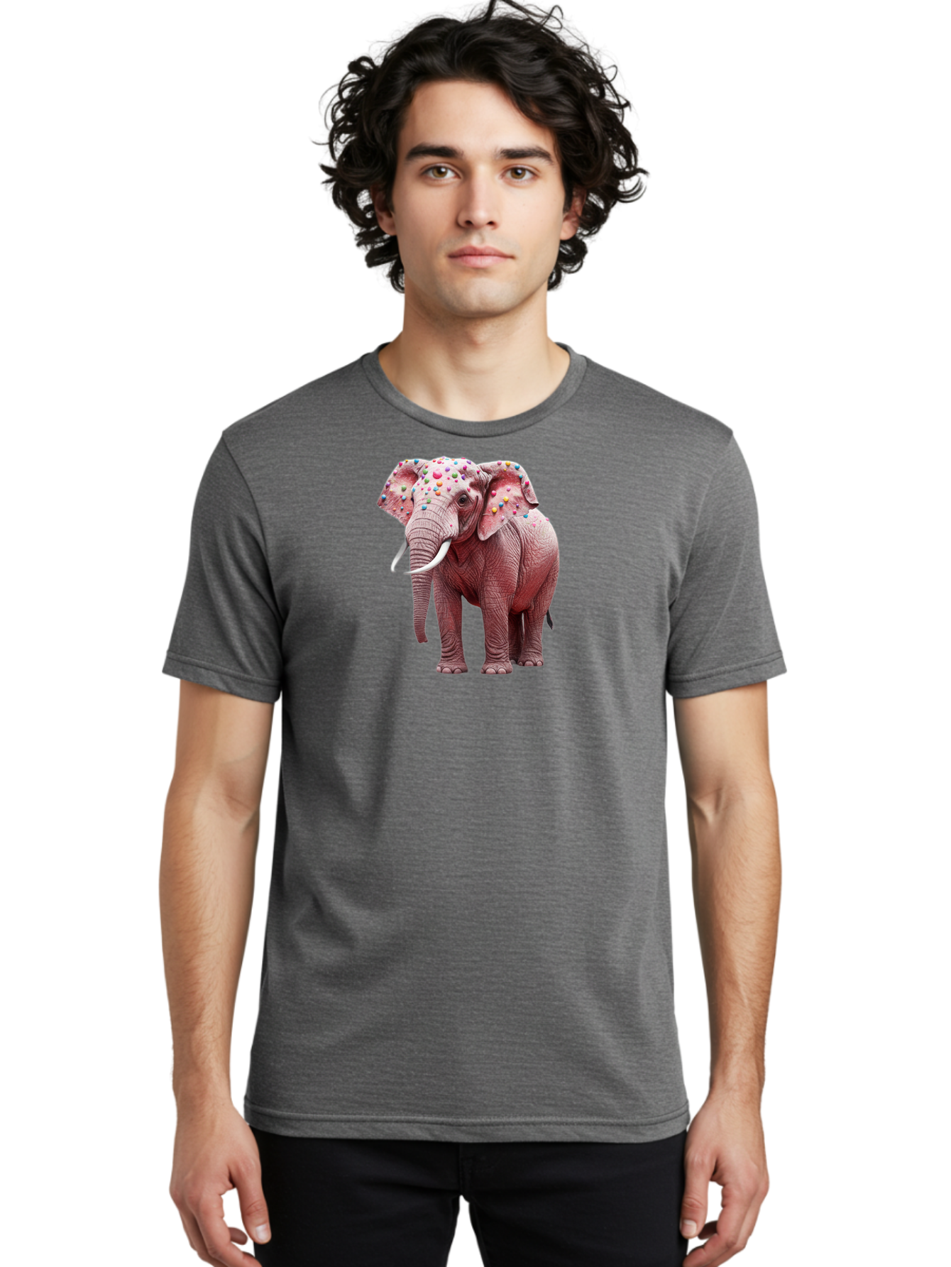 Elephant-With-Sprinkles Men'S Graphic Tee, 100% Cotton, Comfortable Casual Summer Wear, Machine Washable, Vintage Camera, Old Camera, Antique Camera, Black Camera, Classic Photography, Photography Equipment, Nostalgic Device, Film Camera, Bah975