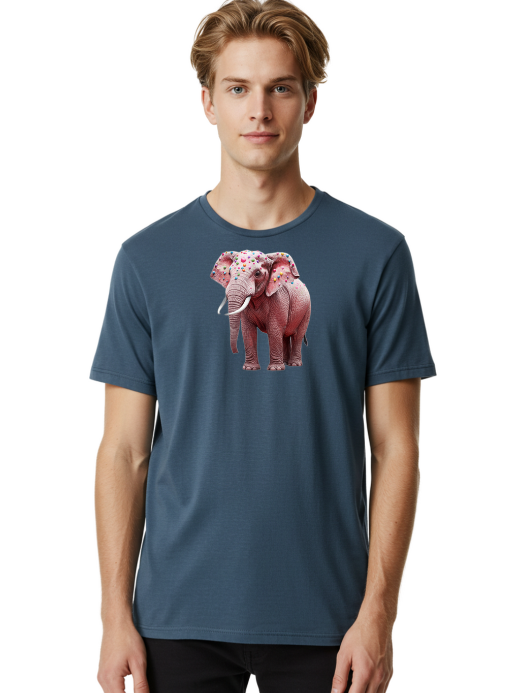 Elephant-With-Sprinkles Men'S Graphic Tee, 100% Cotton, Comfortable Casual Summer Wear, Machine Washable, Vintage Camera, Old Camera, Antique Camera, Black Camera, Classic Photography, Photography Equipment, Nostalgic Device, Film Camera, Bah975