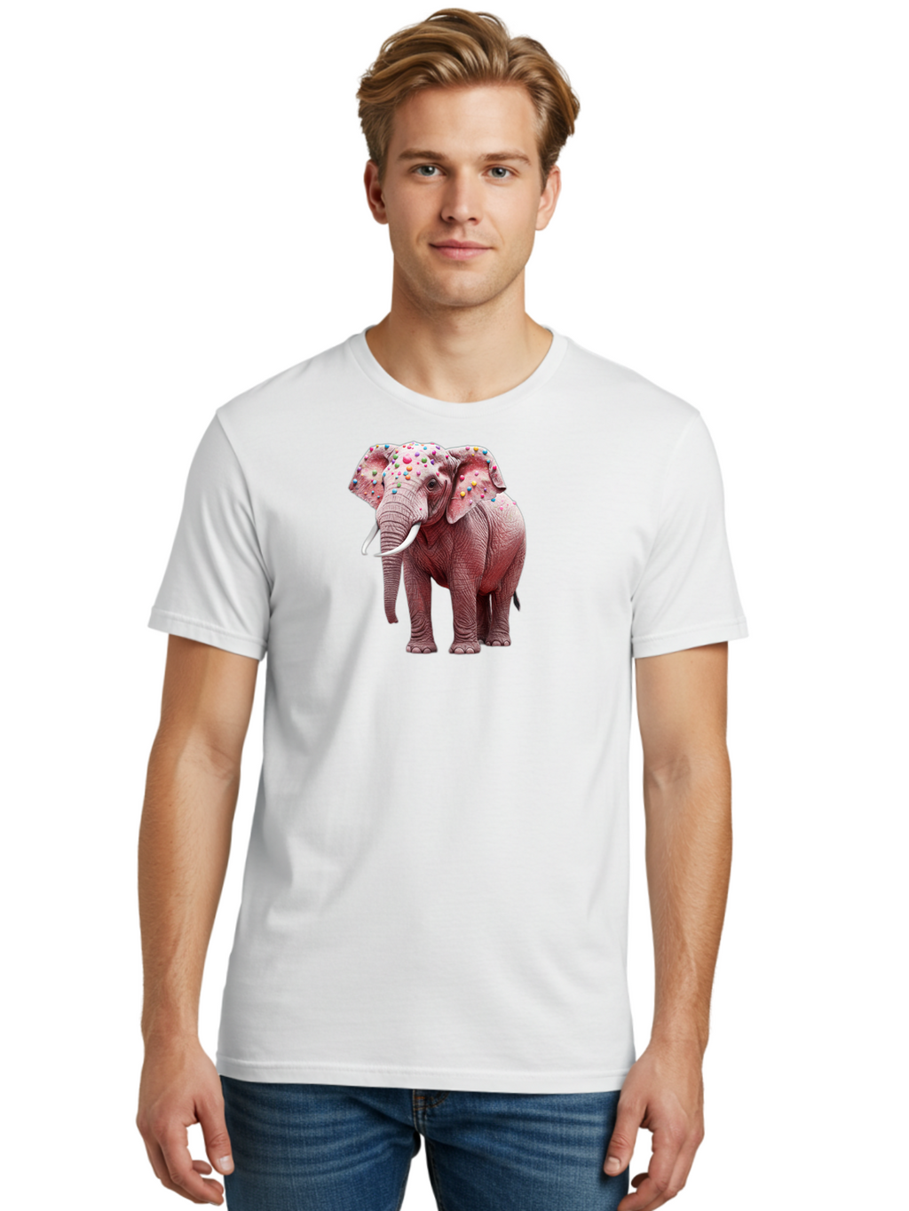 Elephant-With-Sprinkles Men'S Graphic Tee, 100% Cotton, Comfortable Casual Summer Wear, Machine Washable, Vintage Camera, Old Camera, Antique Camera, Black Camera, Classic Photography, Photography Equipment, Nostalgic Device, Film Camera, Bah975