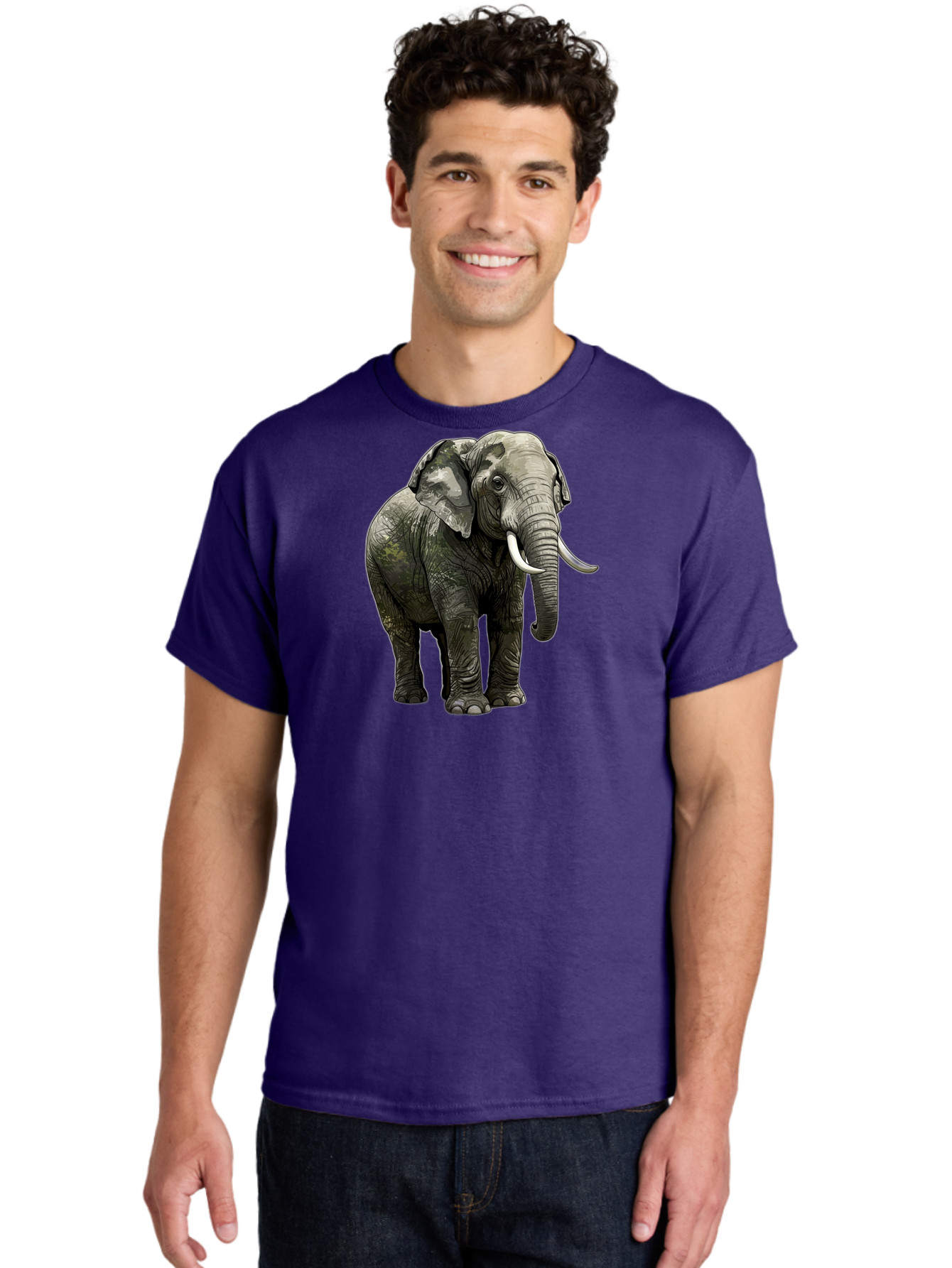 Elephant Men'S Graphic Tee, 100% Cotton, Comfortable Casual Summer Wear, Machine Washable, Vintage Camera, Old Camera, Antique Camera, Black Camera, Classic Photography, Photography Equipment, Nostalgic Device, Film Camera, Camera Art Bah976