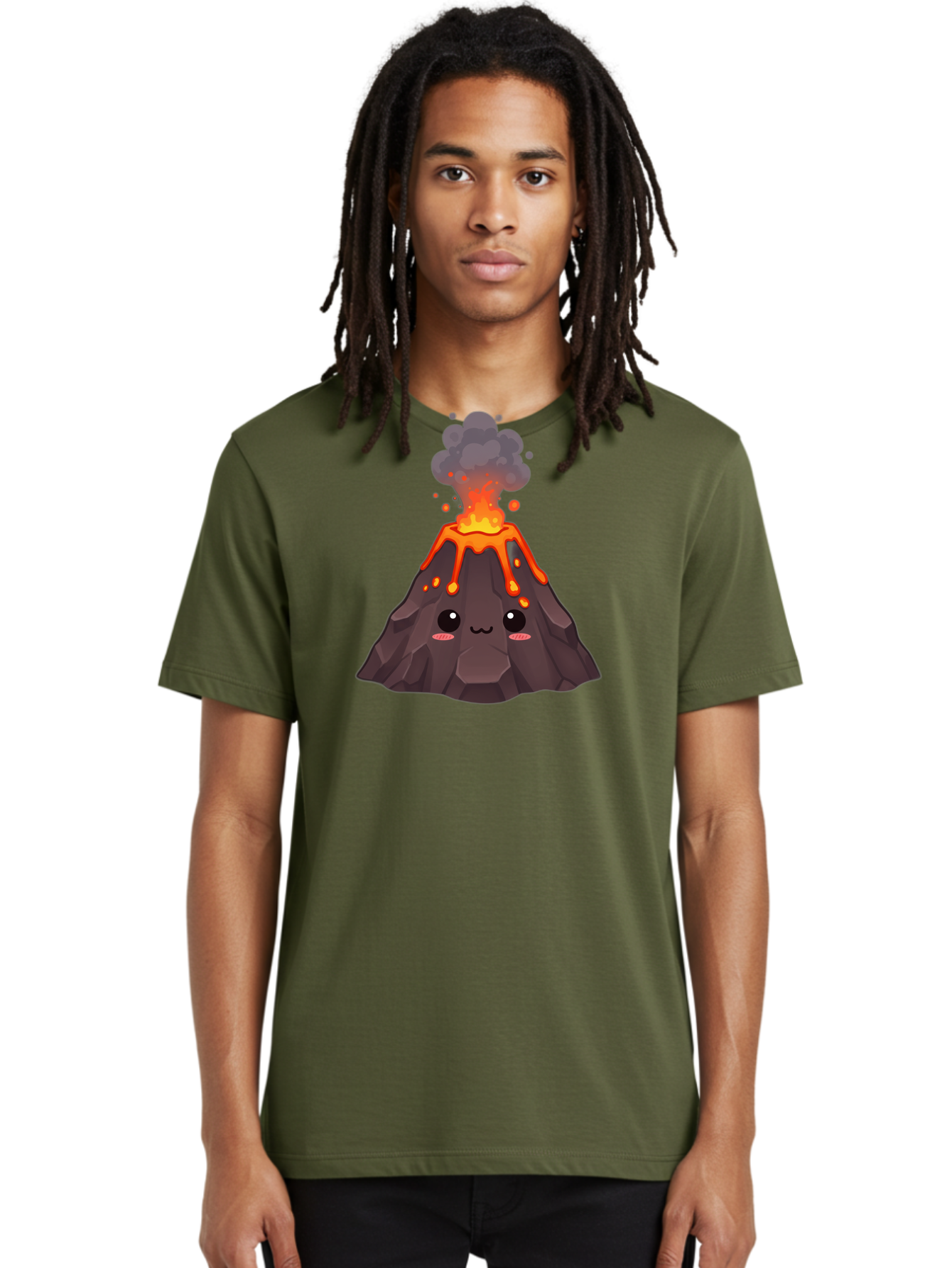 Erupting-Volcano-1 Men'S Graphic Tee, 100% Cotton, Comfortable Casual Summer Wear, Machine Washable, Vintage Camera, Old Camera, Antique Camera, Black Camera, Classic Photography, Photography Equipment, Nostalgic Device, Film Camera, Bah977