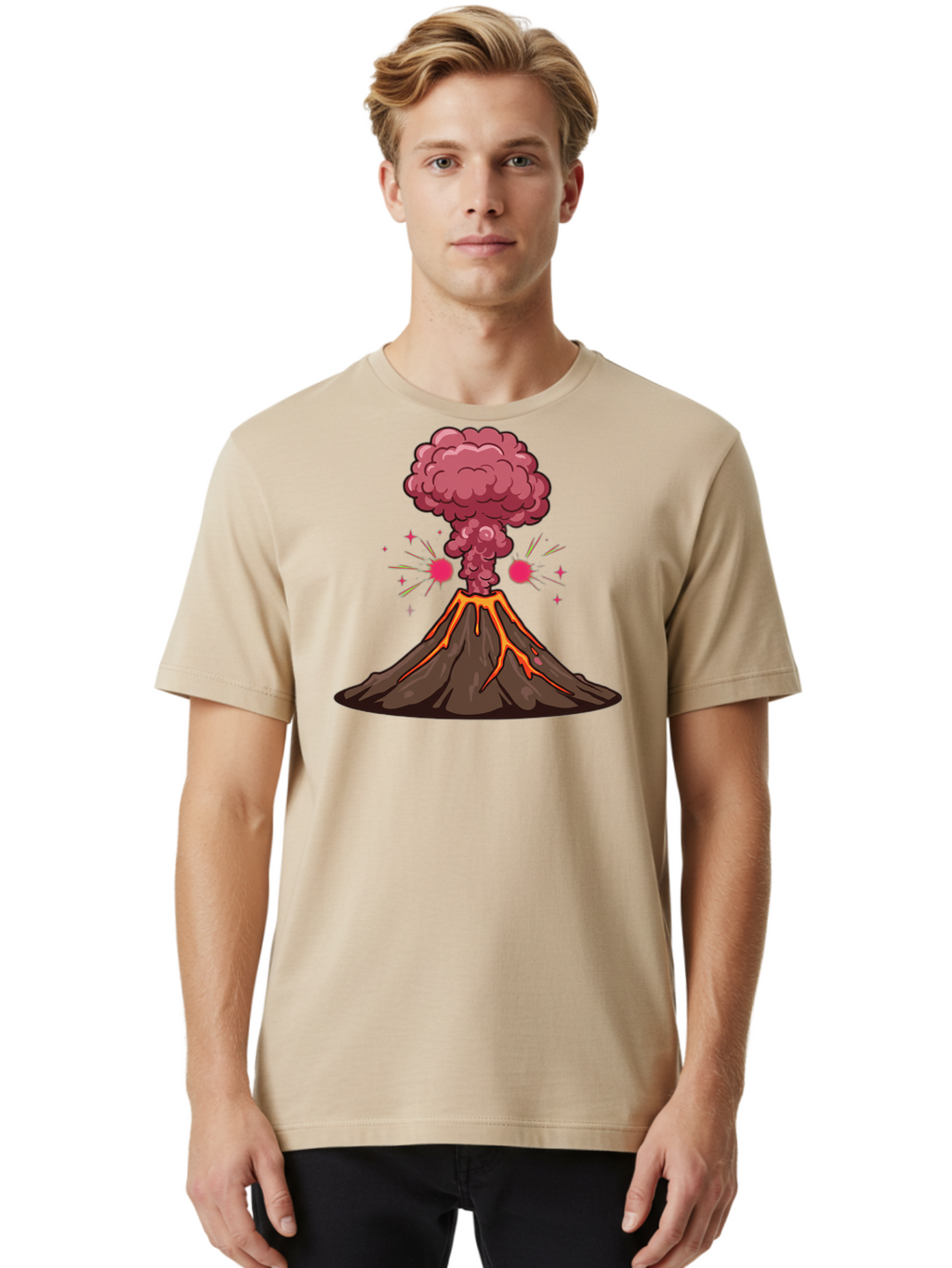 Erupting-Volcano-10 Men'S Graphic Tee, 100% Cotton, Comfortable Casual Summer Wear, Machine Washable, Vintage Camera, Old Camera, Antique Camera, Black Camera, Classic Photography, Photography Equipment, Nostalgic Device, Film Camera, Bah978
