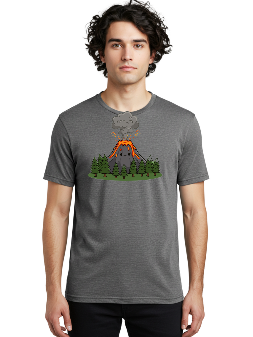 Erupting-Volcano-11 Men'S Graphic Tee, 100% Cotton, Comfortable Casual Summer Wear, Machine Washable, Vintage Camera, Old Camera, Antique Camera, Black Camera, Classic Photography, Photography Equipment, Nostalgic Device, Film Camera, Bah979