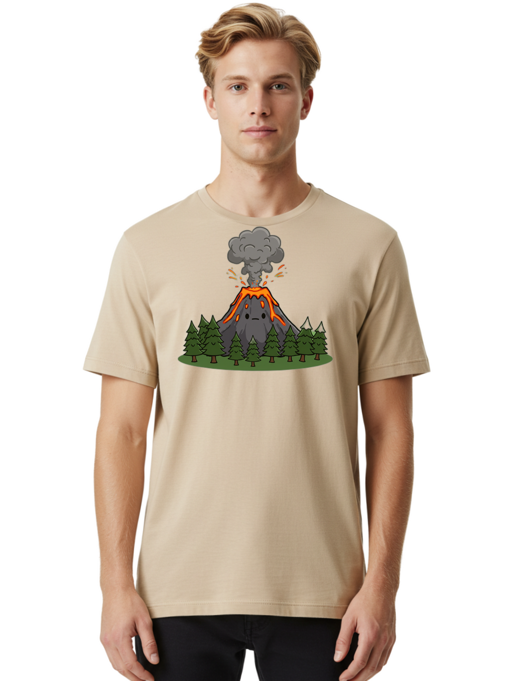 Erupting-Volcano-11 Men'S Graphic Tee, 100% Cotton, Comfortable Casual Summer Wear, Machine Washable, Vintage Camera, Old Camera, Antique Camera, Black Camera, Classic Photography, Photography Equipment, Nostalgic Device, Film Camera, Bah979