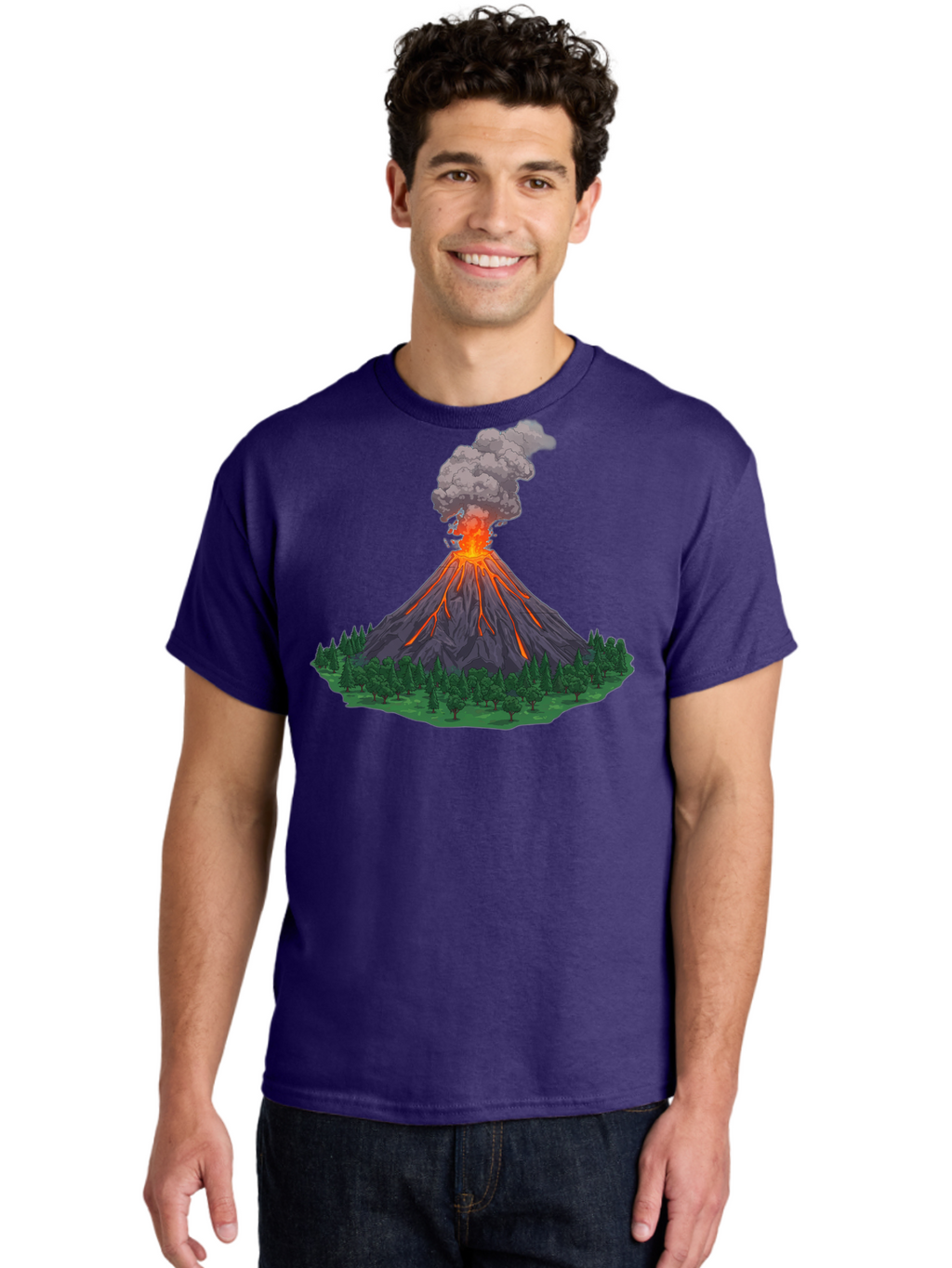 Erupting-Volcano-12 Men'S Graphic Tee, 100% Cotton, Comfortable Casual Summer Wear, Machine Washable, Vintage Camera, Old Camera, Antique Camera, Black Camera, Classic Photography, Photography Equipment, Nostalgic Device, Film Camera, Bah980