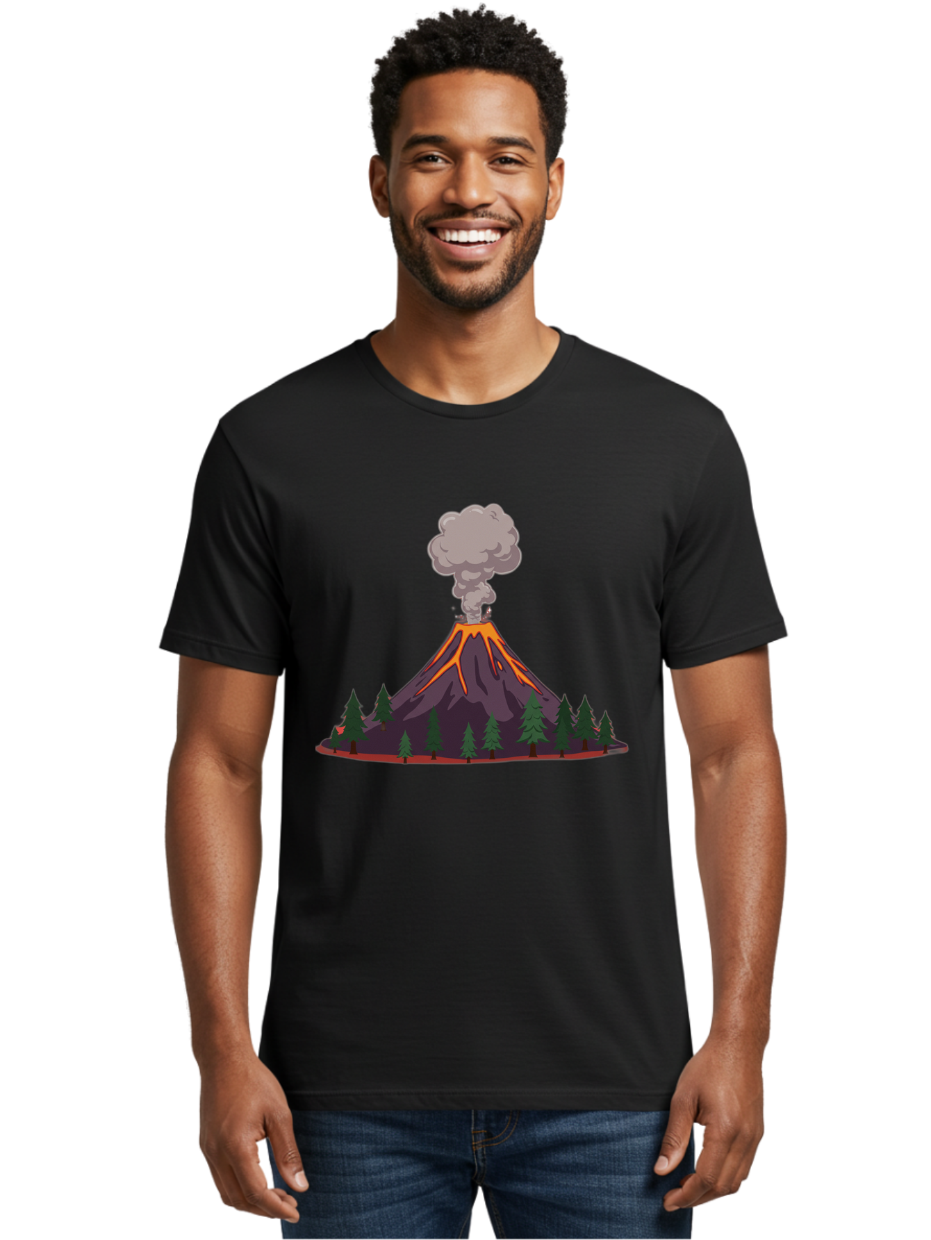 Erupting-Volcano-13 Men'S Graphic Tee, 100% Cotton, Comfortable Casual Summer Wear, Machine Washable, Vintage Camera, Old Camera, Antique Camera, Black Camera, Classic Photography, Photography Equipment, Nostalgic Device, Film Camera, Bah981