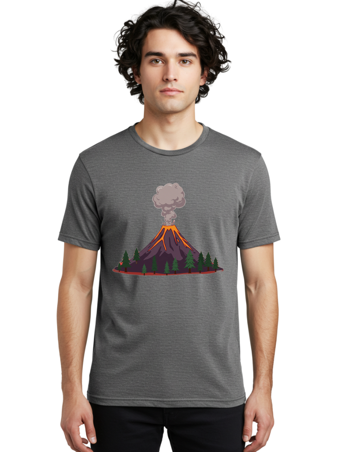 Erupting-Volcano-13 Men'S Graphic Tee, 100% Cotton, Comfortable Casual Summer Wear, Machine Washable, Vintage Camera, Old Camera, Antique Camera, Black Camera, Classic Photography, Photography Equipment, Nostalgic Device, Film Camera, Bah981