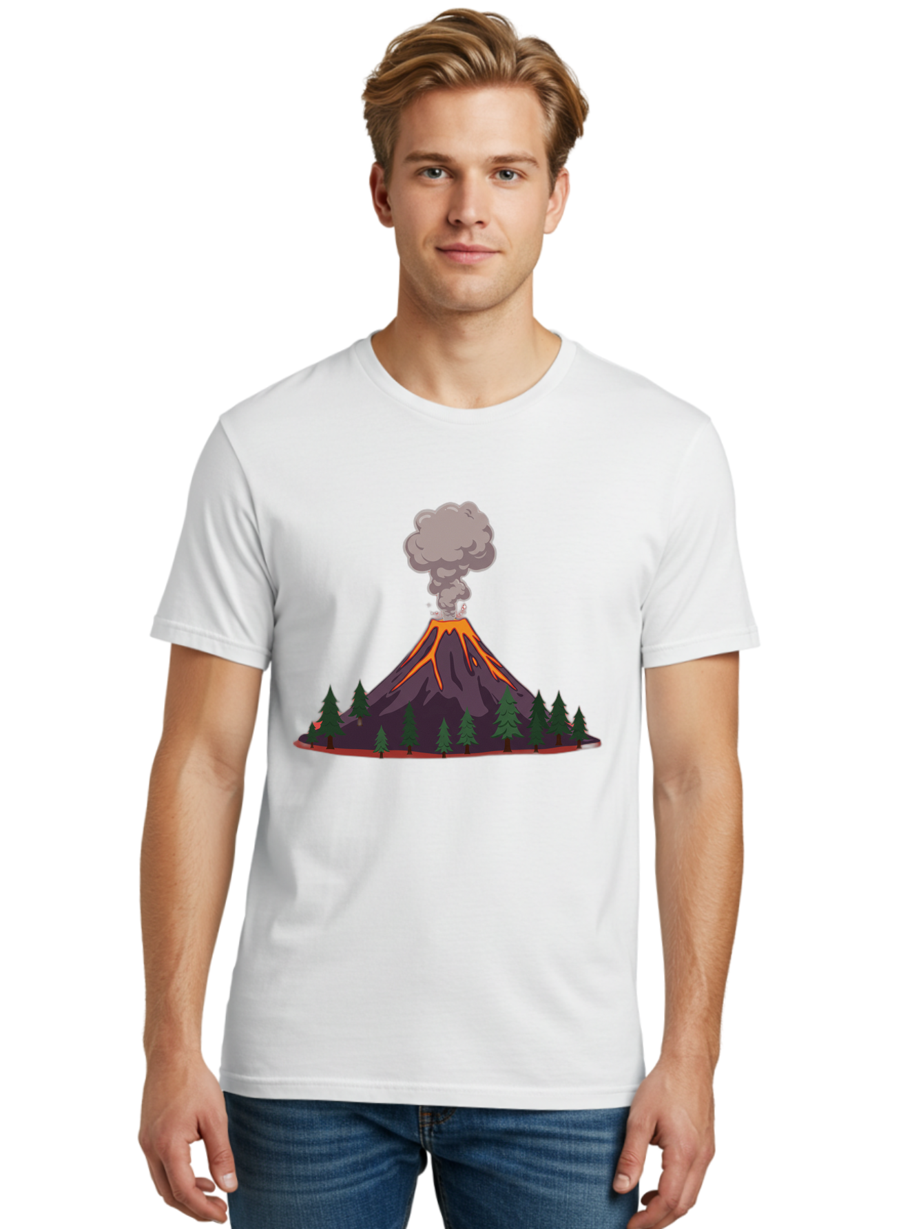 Erupting-Volcano-13 Men'S Graphic Tee, 100% Cotton, Comfortable Casual Summer Wear, Machine Washable, Vintage Camera, Old Camera, Antique Camera, Black Camera, Classic Photography, Photography Equipment, Nostalgic Device, Film Camera, Bah981