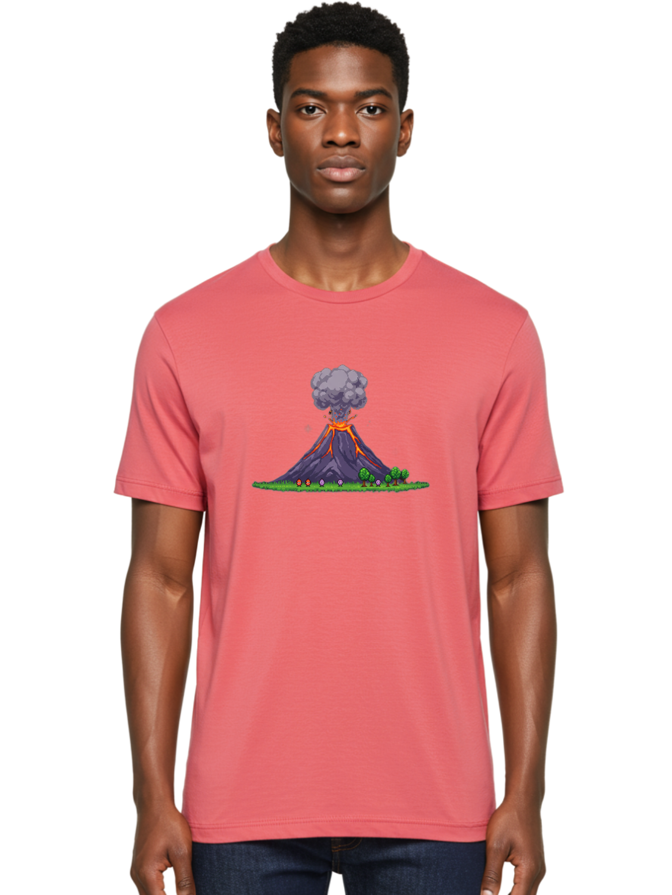Erupting-Volcano-14 Men'S Graphic Tee, 100% Cotton, Comfortable Casual Summer Wear, Machine Washable, Vintage Camera, Old Camera, Antique Camera, Black Camera, Classic Photography, Photography Equipment, Nostalgic Device, Film Camera, Bah982