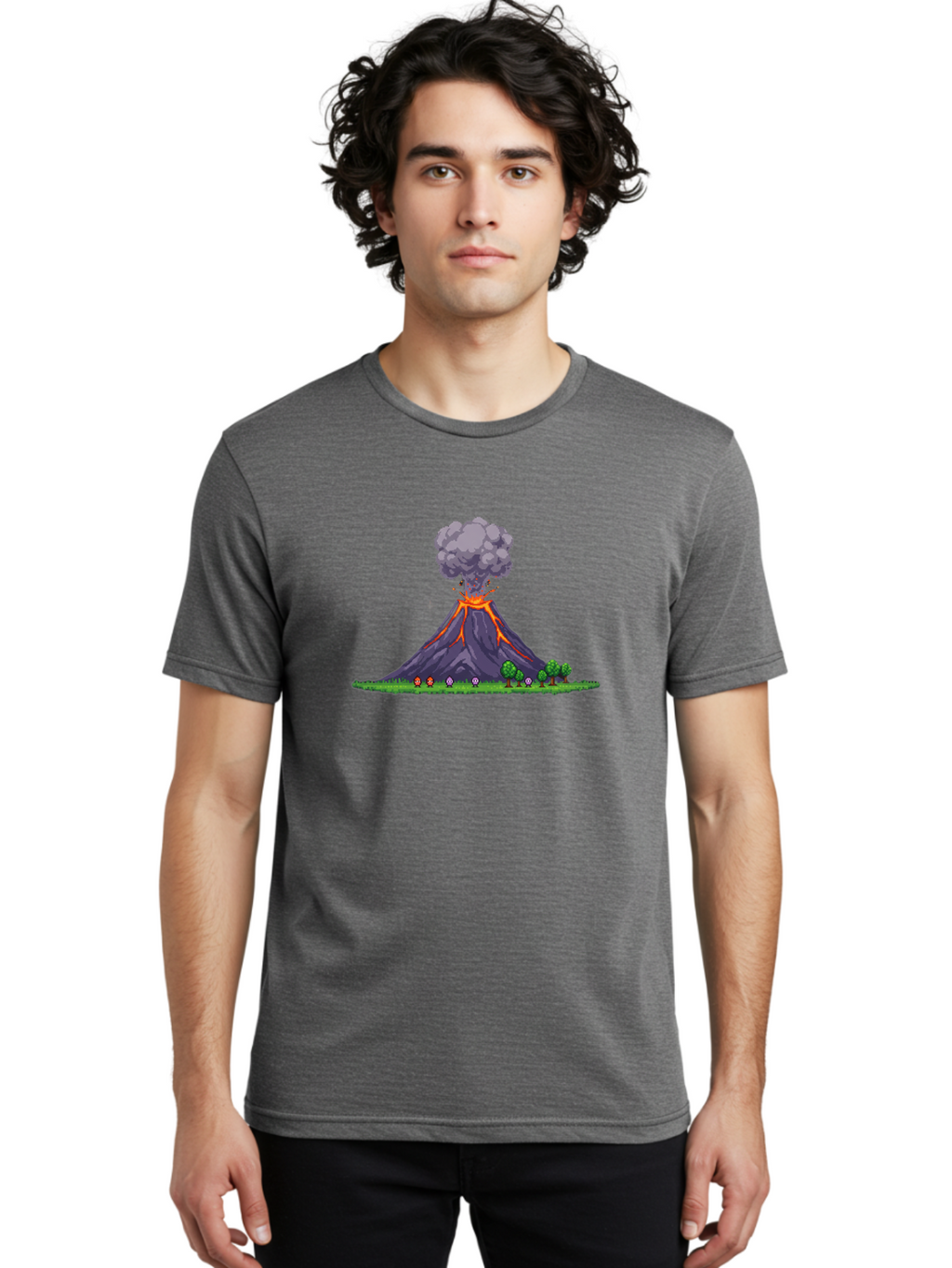 Erupting-Volcano-14 Men'S Graphic Tee, 100% Cotton, Comfortable Casual Summer Wear, Machine Washable, Vintage Camera, Old Camera, Antique Camera, Black Camera, Classic Photography, Photography Equipment, Nostalgic Device, Film Camera, Bah982