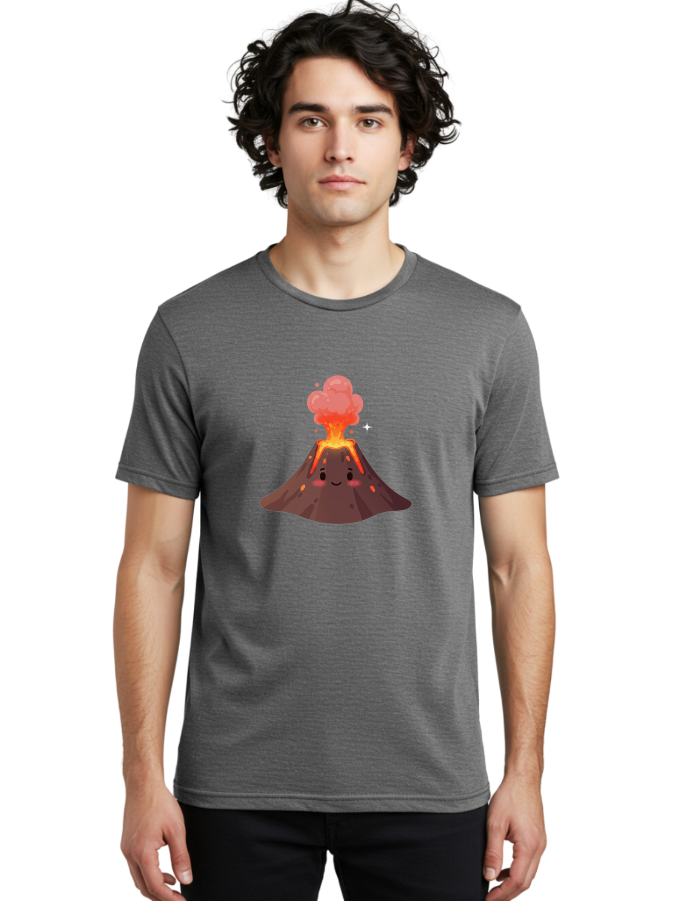 Erupting-Volcano-3 Men'S Graphic Tee, 100% Cotton, Comfortable Casual Summer Wear, Machine Washable, Vintage Camera, Old Camera, Antique Camera, Black Camera, Classic Photography, Photography Equipment, Nostalgic Device, Film Camera, Bah986