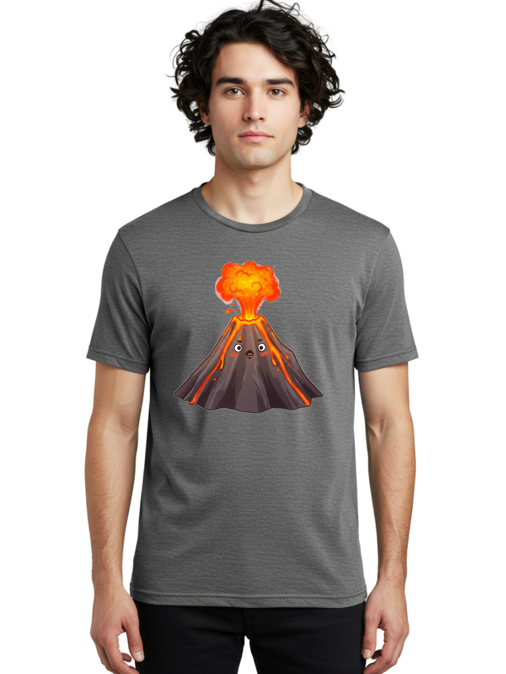 Erupting-Volcano-5 Men'S Graphic Tee, 100% Cotton, Comfortable Casual Summer Wear, Machine Washable, Vintage Camera, Old Camera, Antique Camera, Black Camera, Classic Photography, Photography Equipment, Nostalgic Device, Film Camera, Bah988