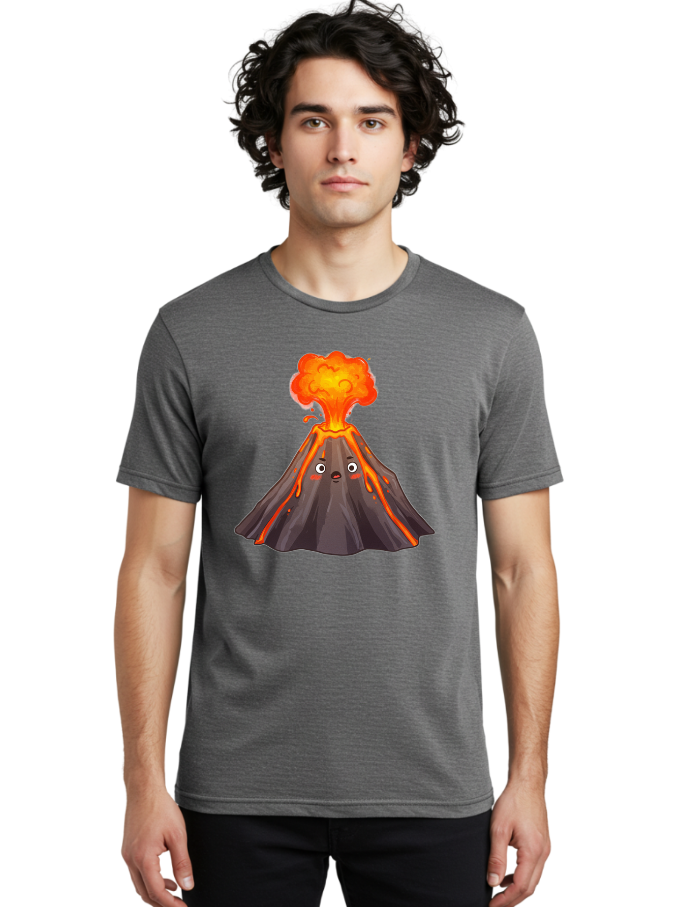 Erupting-Volcano-5 Men'S Graphic Tee, 100% Cotton, Comfortable Casual Summer Wear, Machine Washable, Vintage Camera, Old Camera, Antique Camera, Black Camera, Classic Photography, Photography Equipment, Nostalgic Device, Film Camera, Bah988
