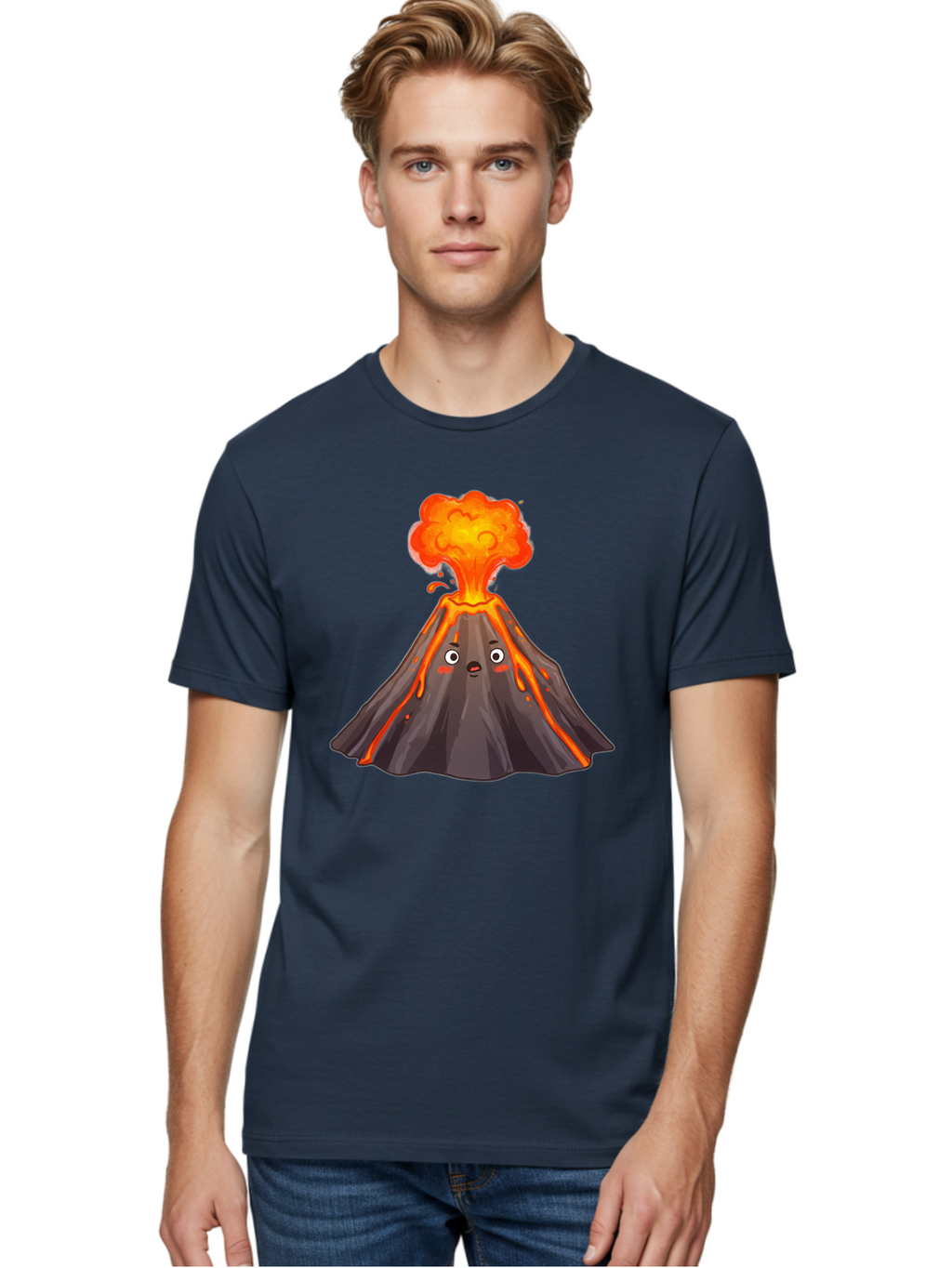 Erupting-Volcano-5 Men'S Graphic Tee, 100% Cotton, Comfortable Casual Summer Wear, Machine Washable, Vintage Camera, Old Camera, Antique Camera, Black Camera, Classic Photography, Photography Equipment, Nostalgic Device, Film Camera, Bah988