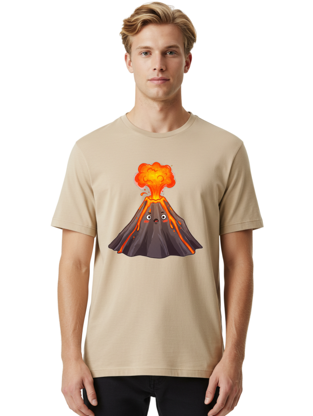 Erupting-Volcano-5 Men'S Graphic Tee, 100% Cotton, Comfortable Casual Summer Wear, Machine Washable, Vintage Camera, Old Camera, Antique Camera, Black Camera, Classic Photography, Photography Equipment, Nostalgic Device, Film Camera, Bah988