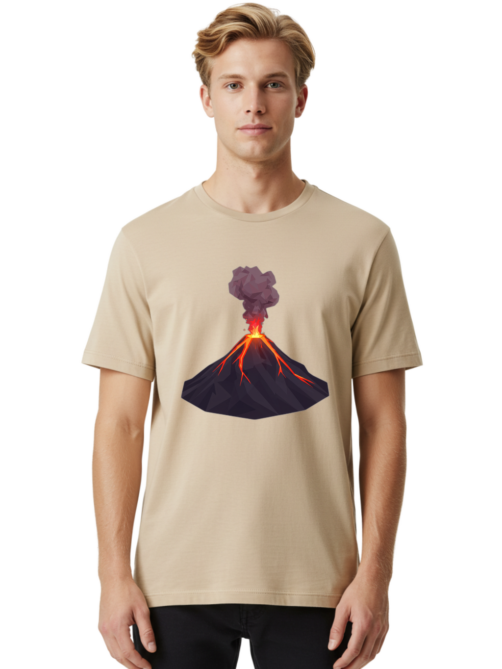 Erupting-Volcano-6 Men'S Graphic Tee, 100% Cotton, Comfortable Casual Summer Wear, Machine Washable, Vintage Camera, Old Camera, Antique Camera, Black Camera, Classic Photography, Photography Equipment, Nostalgic Device, Film Camera, Bah989