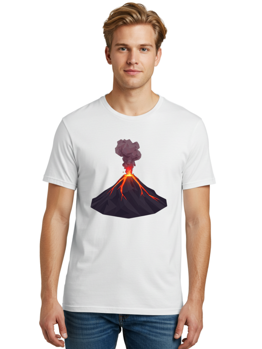 Erupting-Volcano-6 Men'S Graphic Tee, 100% Cotton, Comfortable Casual Summer Wear, Machine Washable, Vintage Camera, Old Camera, Antique Camera, Black Camera, Classic Photography, Photography Equipment, Nostalgic Device, Film Camera, Bah989
