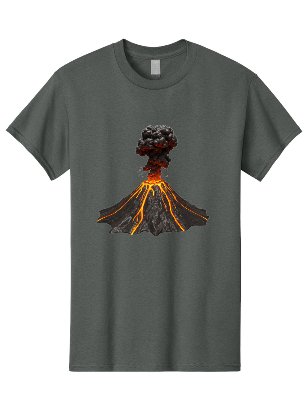 Erupting-Volcano Men'S Graphic Tee, 100% Cotton, Comfortable Casual Summer Wear, Machine Washable, Vintage Camera, Old Camera, Antique Camera, Black Camera, Classic Photography, Photography Equipment, Nostalgic Device, Film Camera, Camera Art Bah993