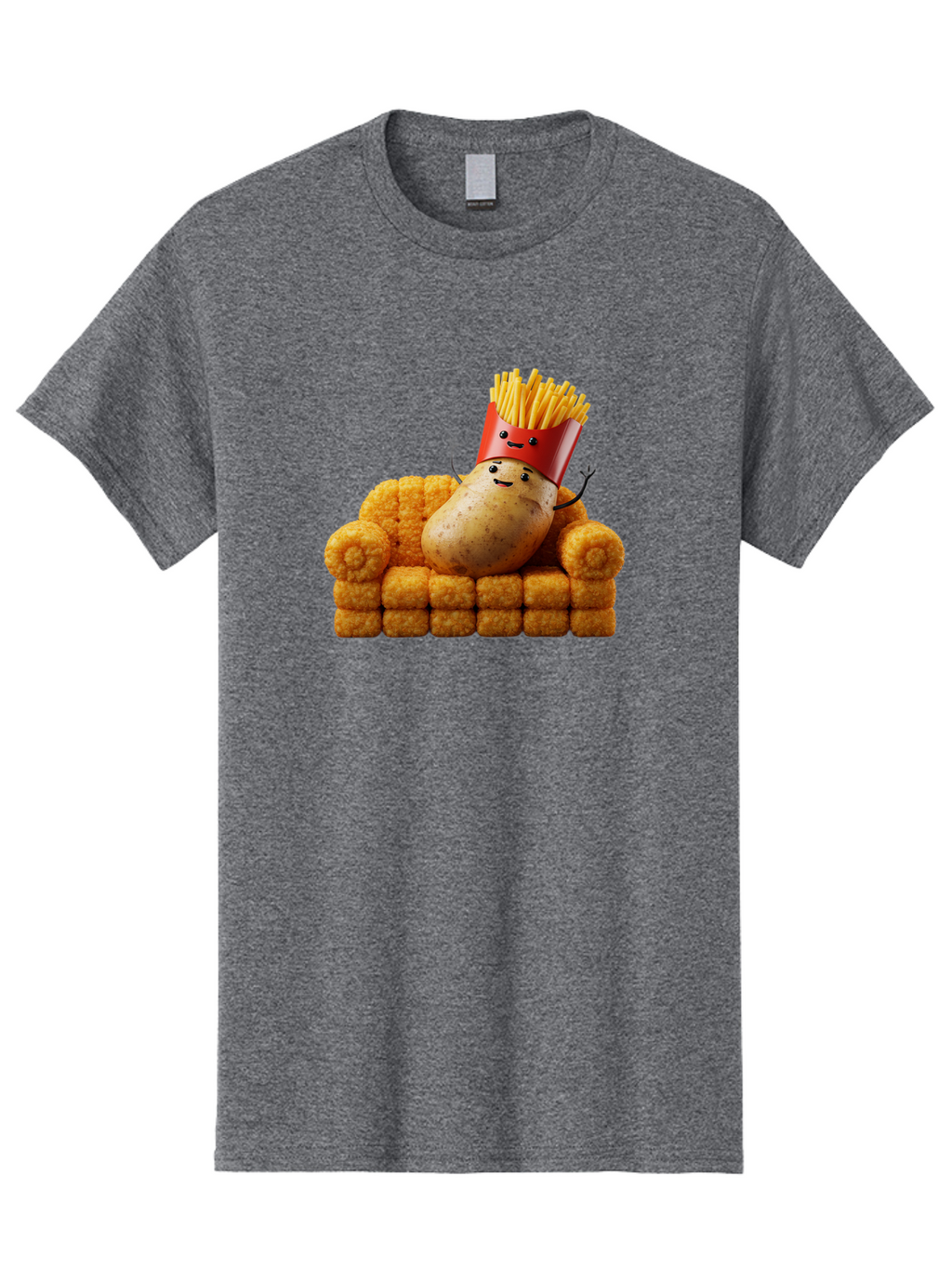 French-Fries-With-Potato Men'S Graphic Tee, 100% Cotton, Comfortable Casual Summer Wear, Machine Washable, Vintage Camera, Old Camera, Antique Camera, Black Camera, Classic Photography, Photography Equipment, Nostalgic Device, Film Camera, Bai008