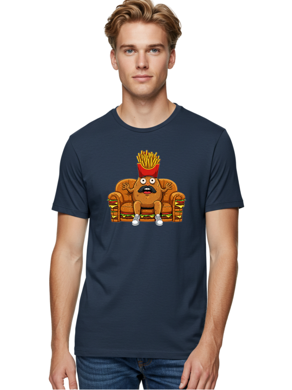 Fried-Food-Character Men'S Graphic Tee, 100% Cotton, Comfortable Casual Summer Wear, Machine Washable, Vintage Camera, Old Camera, Antique Camera, Black Camera, Classic Photography, Photography Equipment, Nostalgic Device, Film Camera, Bai009