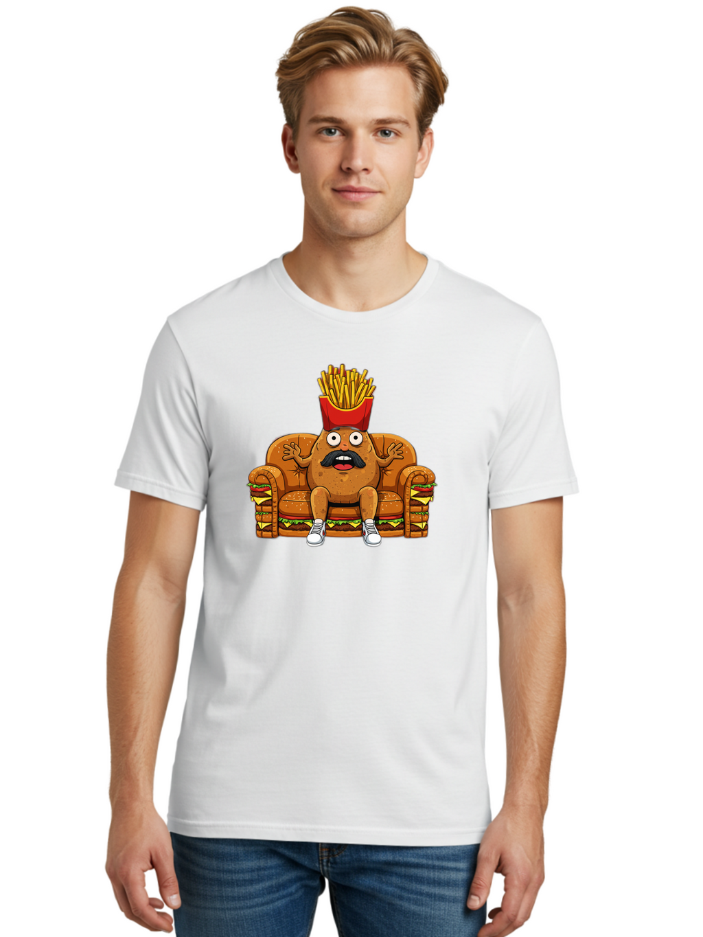 Fried-Food-Character Men'S Graphic Tee, 100% Cotton, Comfortable Casual Summer Wear, Machine Washable, Vintage Camera, Old Camera, Antique Camera, Black Camera, Classic Photography, Photography Equipment, Nostalgic Device, Film Camera, Bai009
