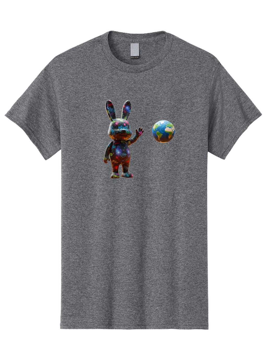 Galaxy-Bunny-3 Men'S Graphic Tee, 100% Cotton, Comfortable Casual Summer Wear, Machine Washable, Vintage Camera, Old Camera, Antique Camera, Black Camera, Classic Photography, Photography Equipment, Nostalgic Device, Film Camera, Camera Art Bai015
