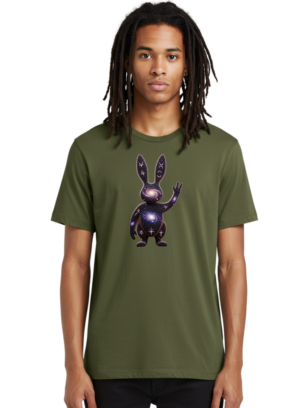 Galaxy-Bunny-4 Men'S Graphic Tee, 100% Cotton, Comfortable Casual Summer Wear, Machine Washable, Vintage Camera, Old Camera, Antique Camera, Black Camera, Classic Photography, Photography Equipment, Nostalgic Device, Film Camera, Camera Art Bai016