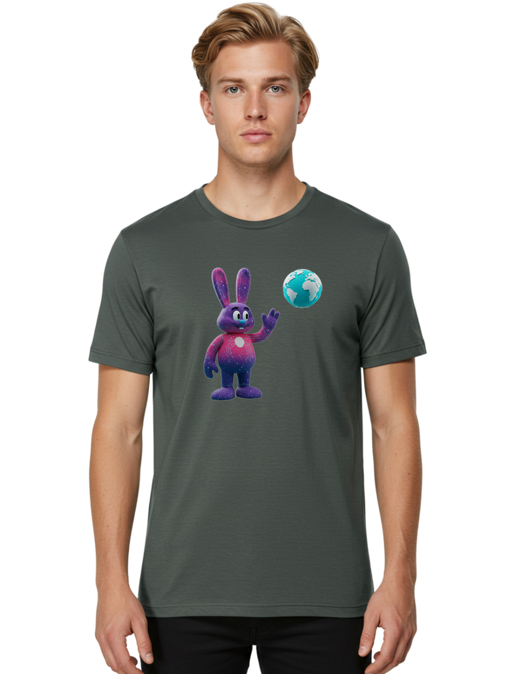 Galaxy-Bunny-5 Men'S Graphic Tee, 100% Cotton, Comfortable Casual Summer Wear, Machine Washable, Vintage Camera, Old Camera, Antique Camera, Black Camera, Classic Photography, Photography Equipment, Nostalgic Device, Film Camera, Camera Art Bai017