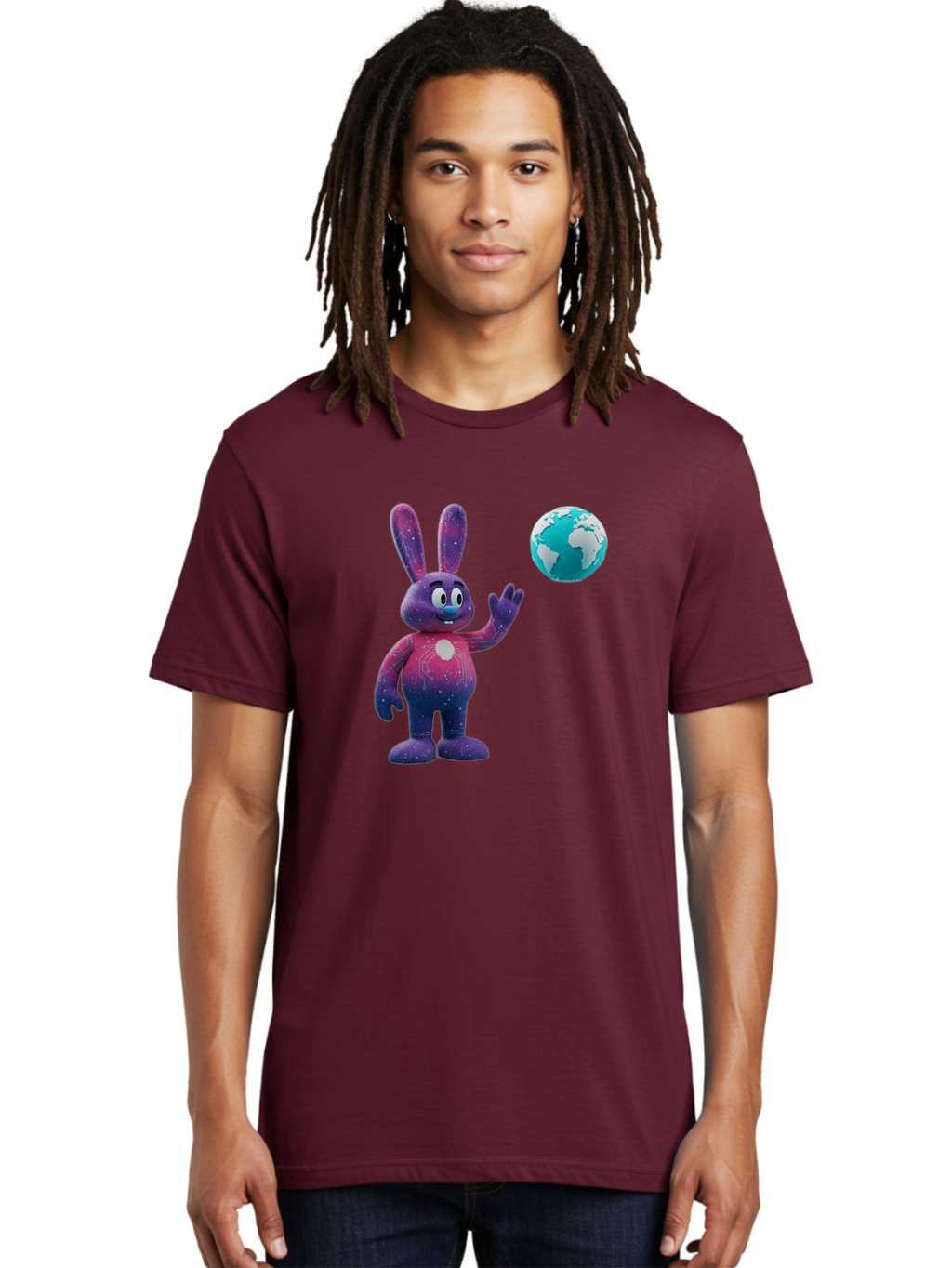Galaxy-Bunny-5 Men'S Graphic Tee, 100% Cotton, Comfortable Casual Summer Wear, Machine Washable, Vintage Camera, Old Camera, Antique Camera, Black Camera, Classic Photography, Photography Equipment, Nostalgic Device, Film Camera, Camera Art Bai017
