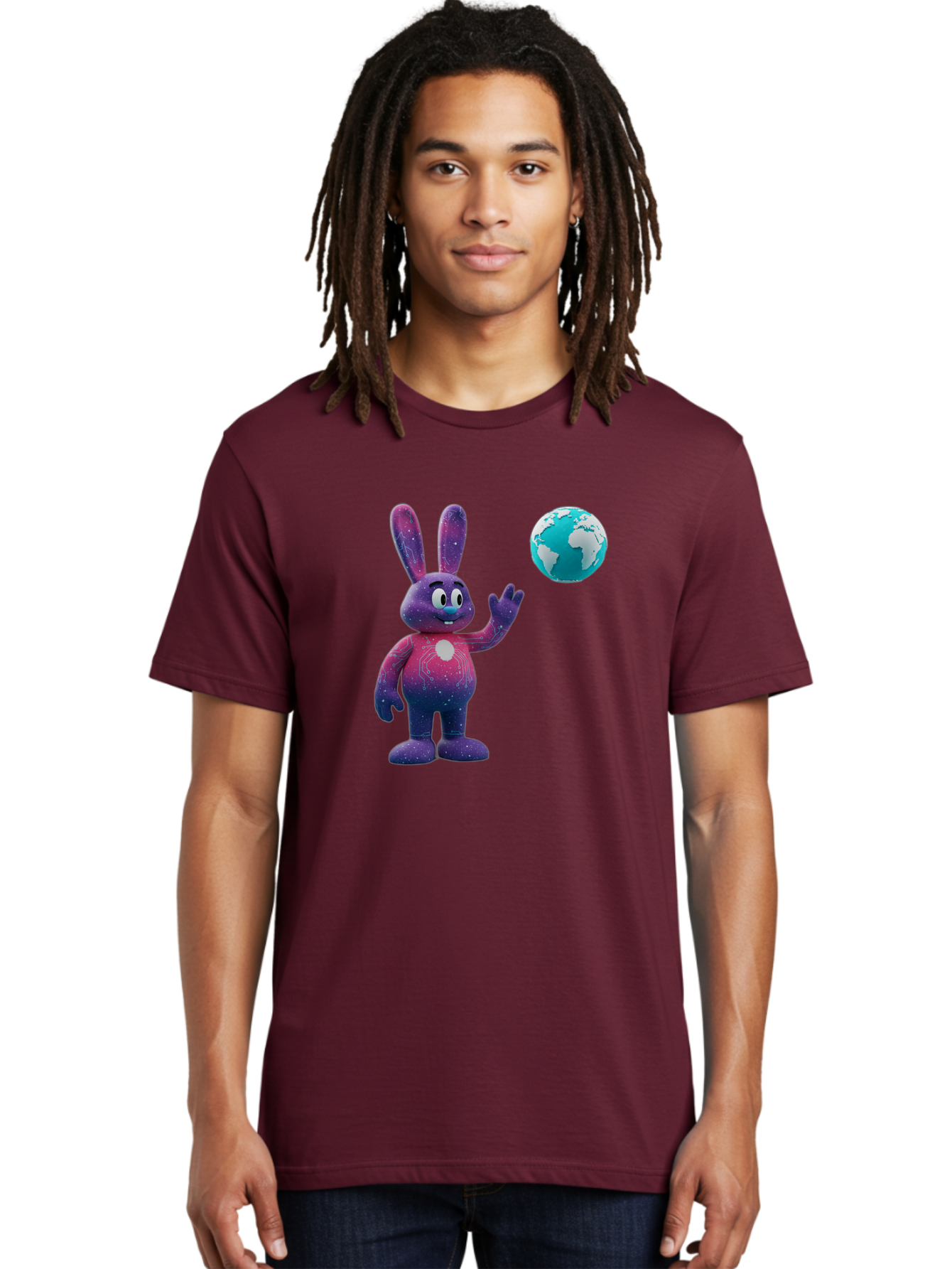 Galaxy-Bunny-5 Men'S Graphic Tee, 100% Cotton, Comfortable Casual Summer Wear, Machine Washable, Vintage Camera, Old Camera, Antique Camera, Black Camera, Classic Photography, Photography Equipment, Nostalgic Device, Film Camera, Camera Art Bai017