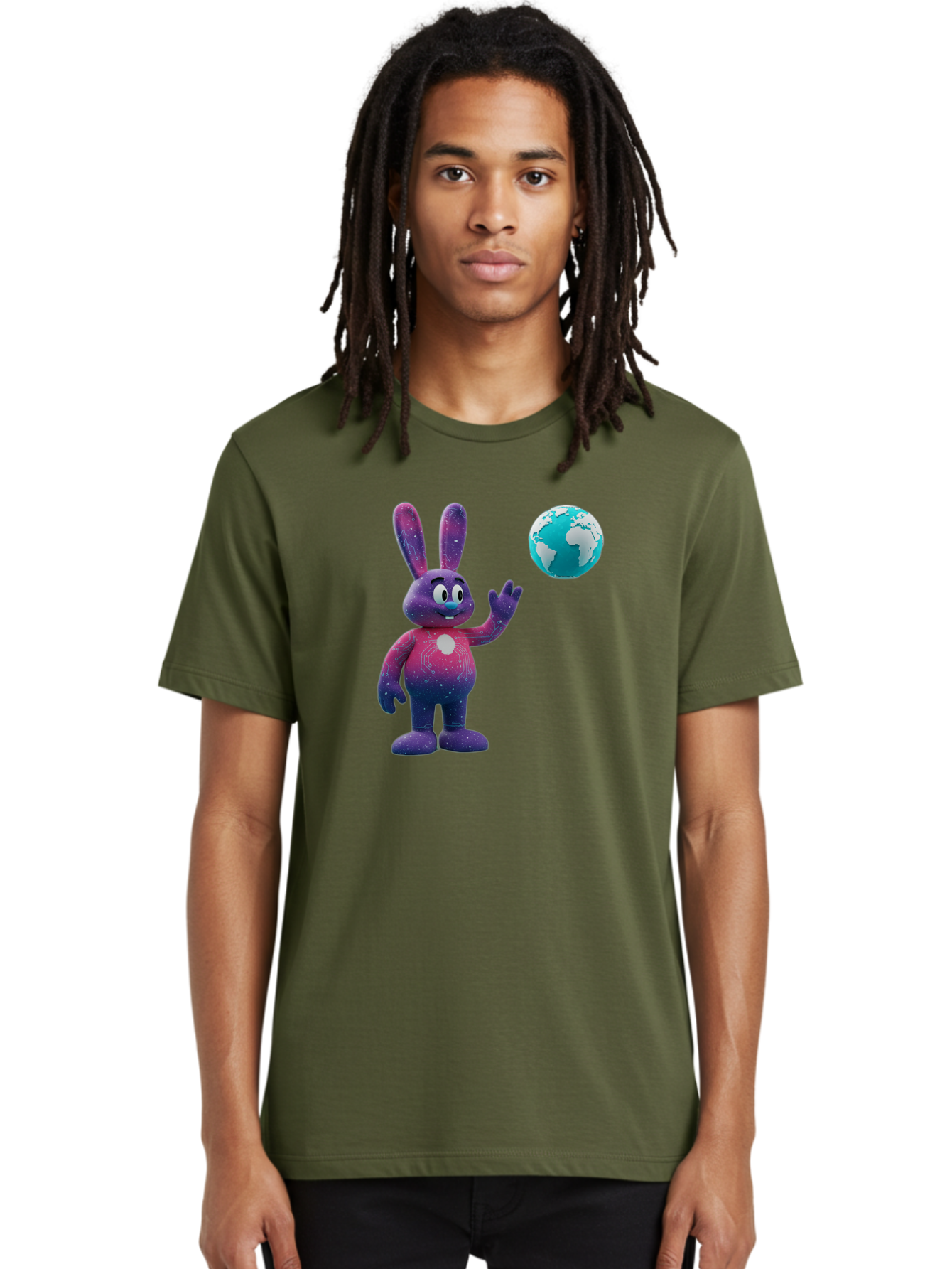 Galaxy-Bunny-5 Men'S Graphic Tee, 100% Cotton, Comfortable Casual Summer Wear, Machine Washable, Vintage Camera, Old Camera, Antique Camera, Black Camera, Classic Photography, Photography Equipment, Nostalgic Device, Film Camera, Camera Art Bai017